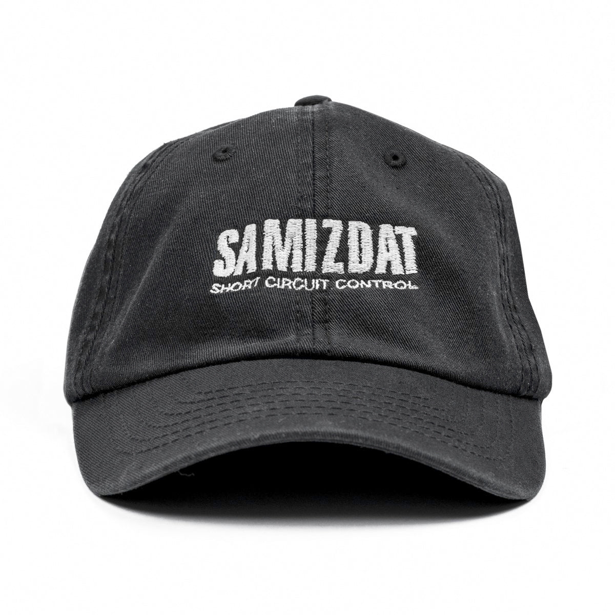 SAMIZDAT - SHORT CIRCUIT CAP, BLACK/WHITE | #size_One Size fits all