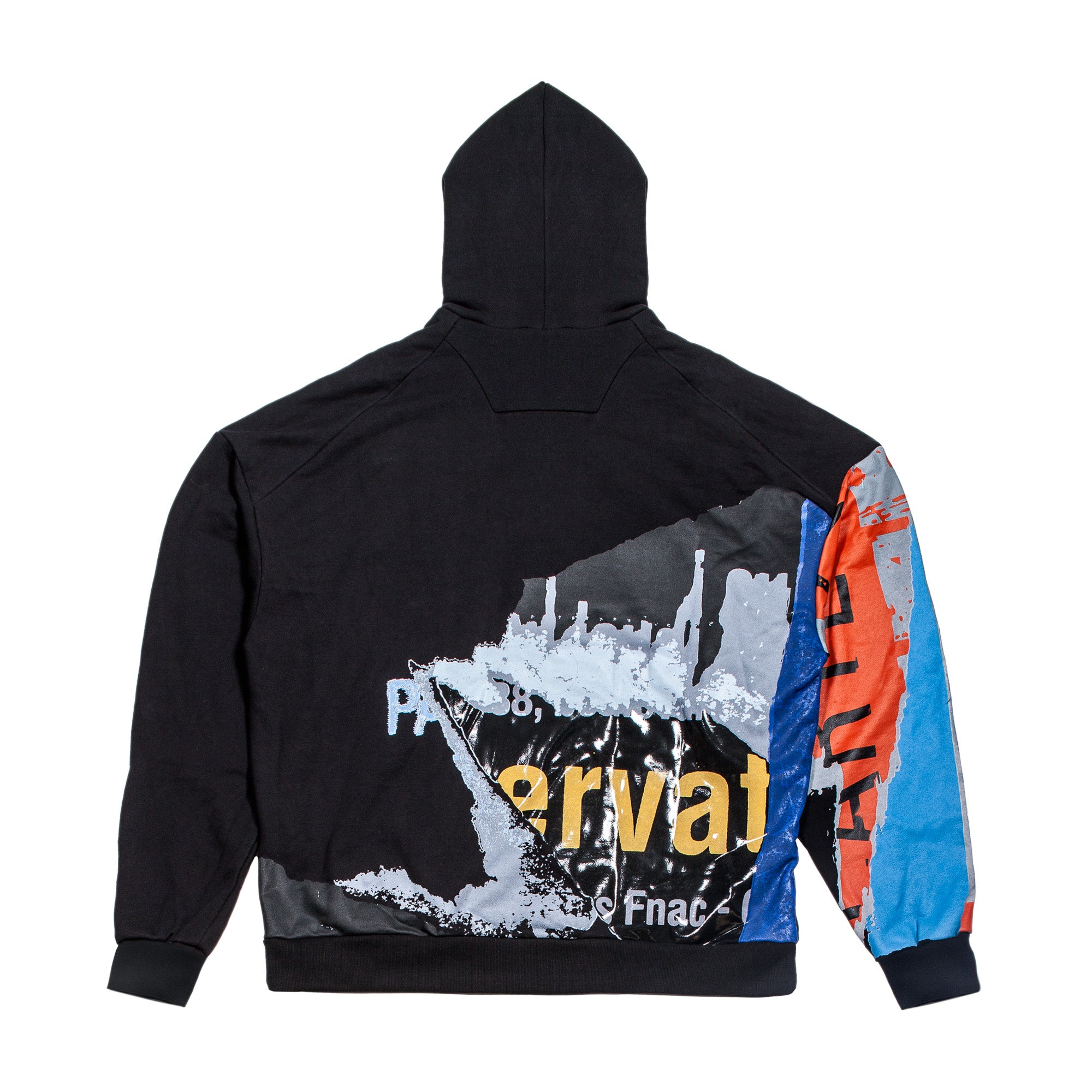 Printed Hoodie, Oversize, black