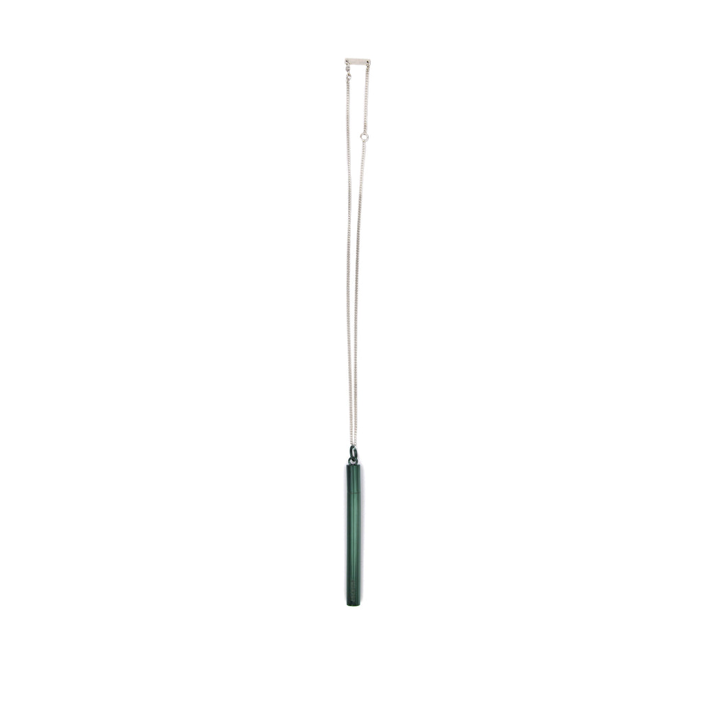 SSS Cigarette Case Necklace, Dark Green
