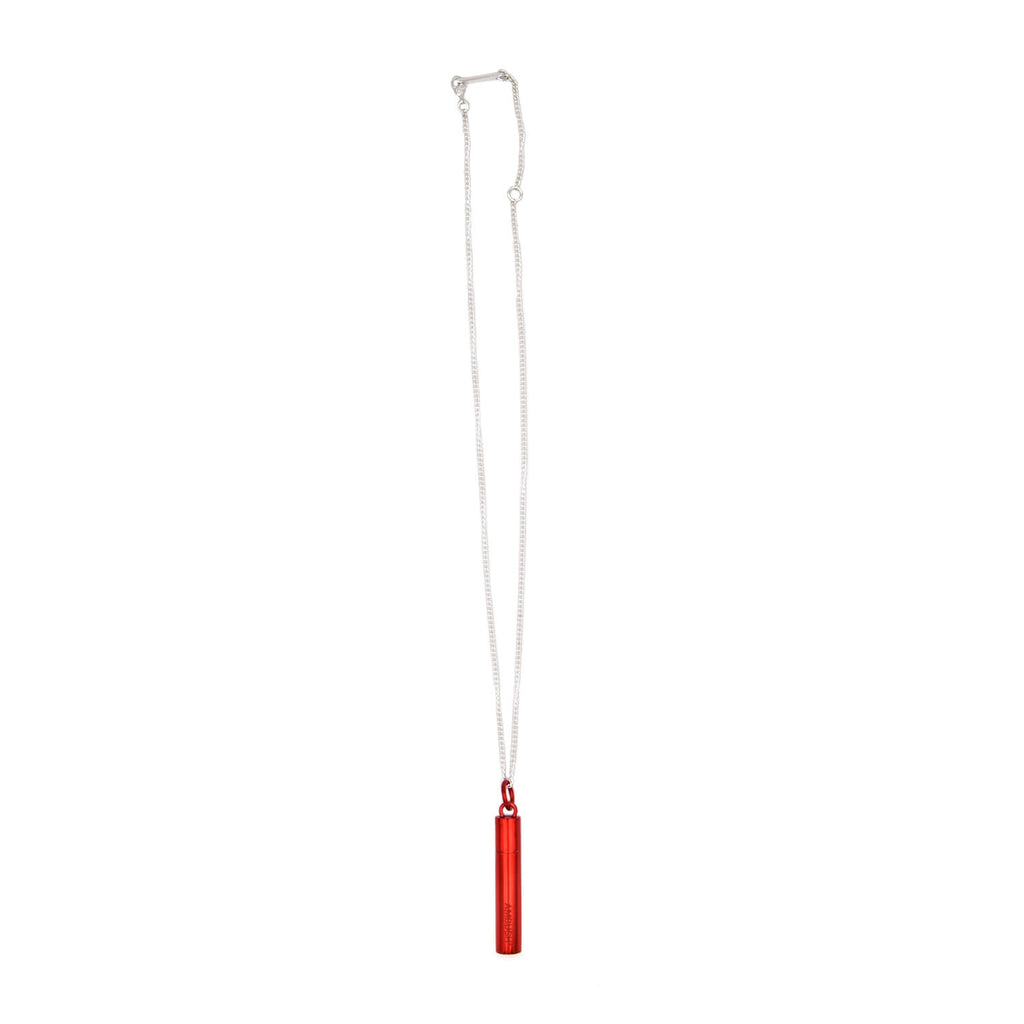SSS Pill Case Necklace, Red