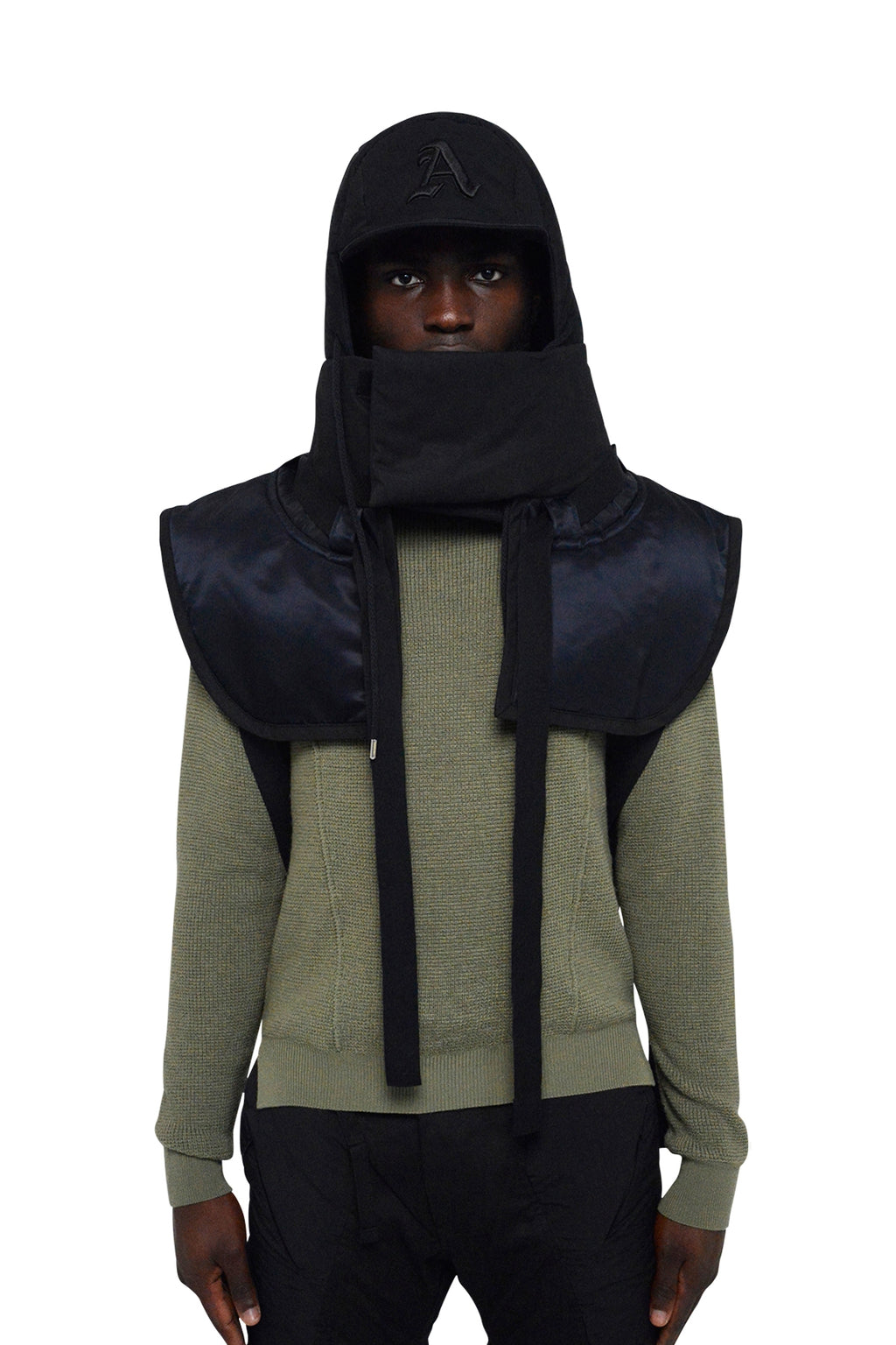 Untitled Hood Hat, Black | #size_One Size fits all