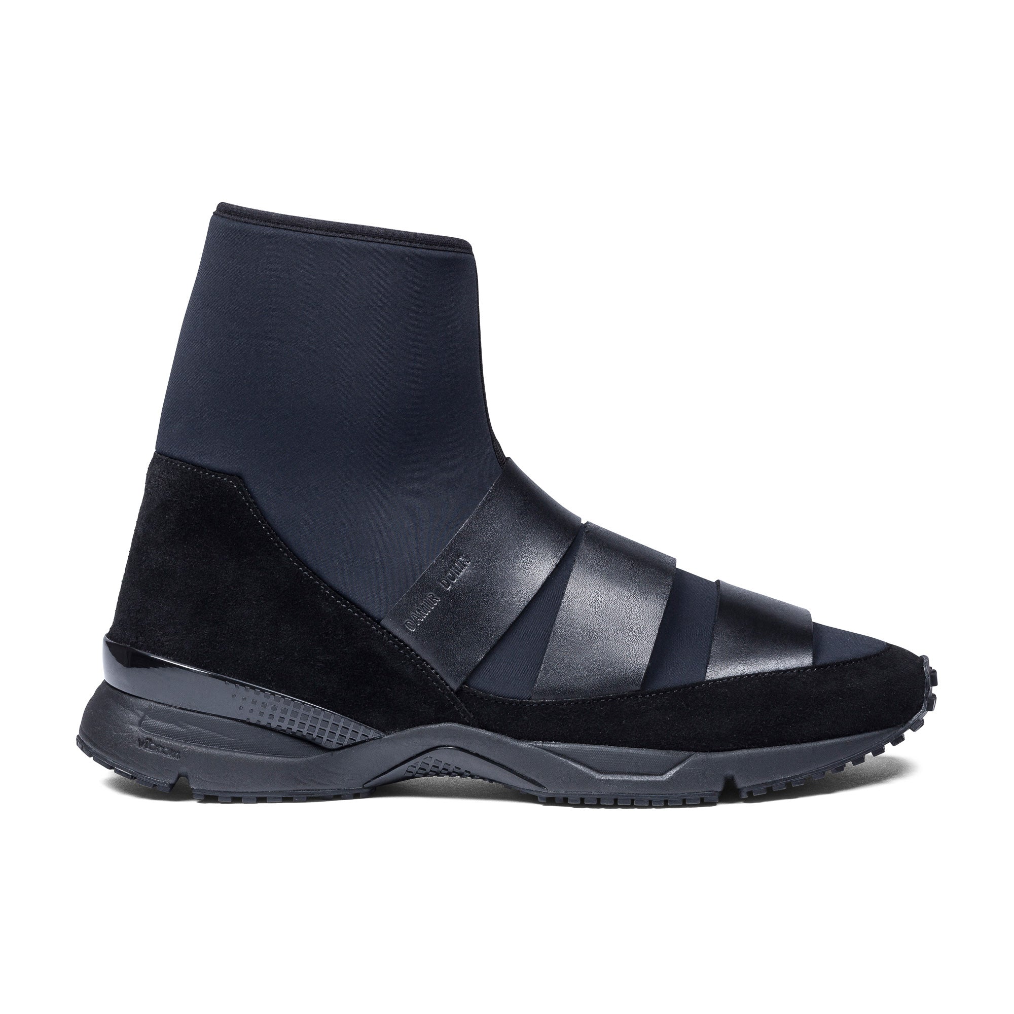 Flash High-Top Sneakers, Black/Blue