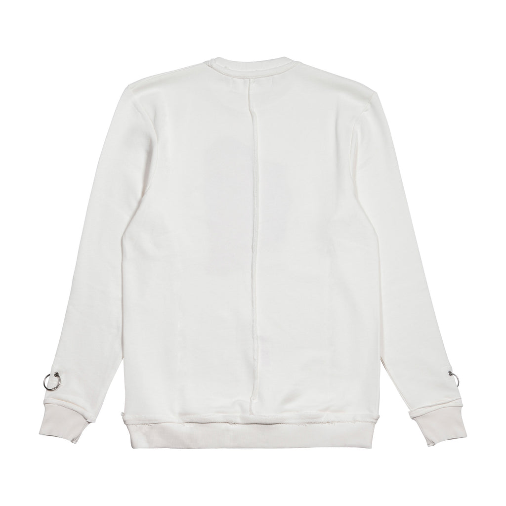 Tav Face Sweater, White