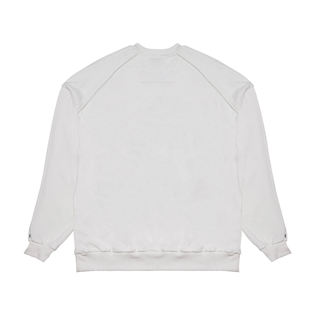 PRINTED SWEATER, WHITE