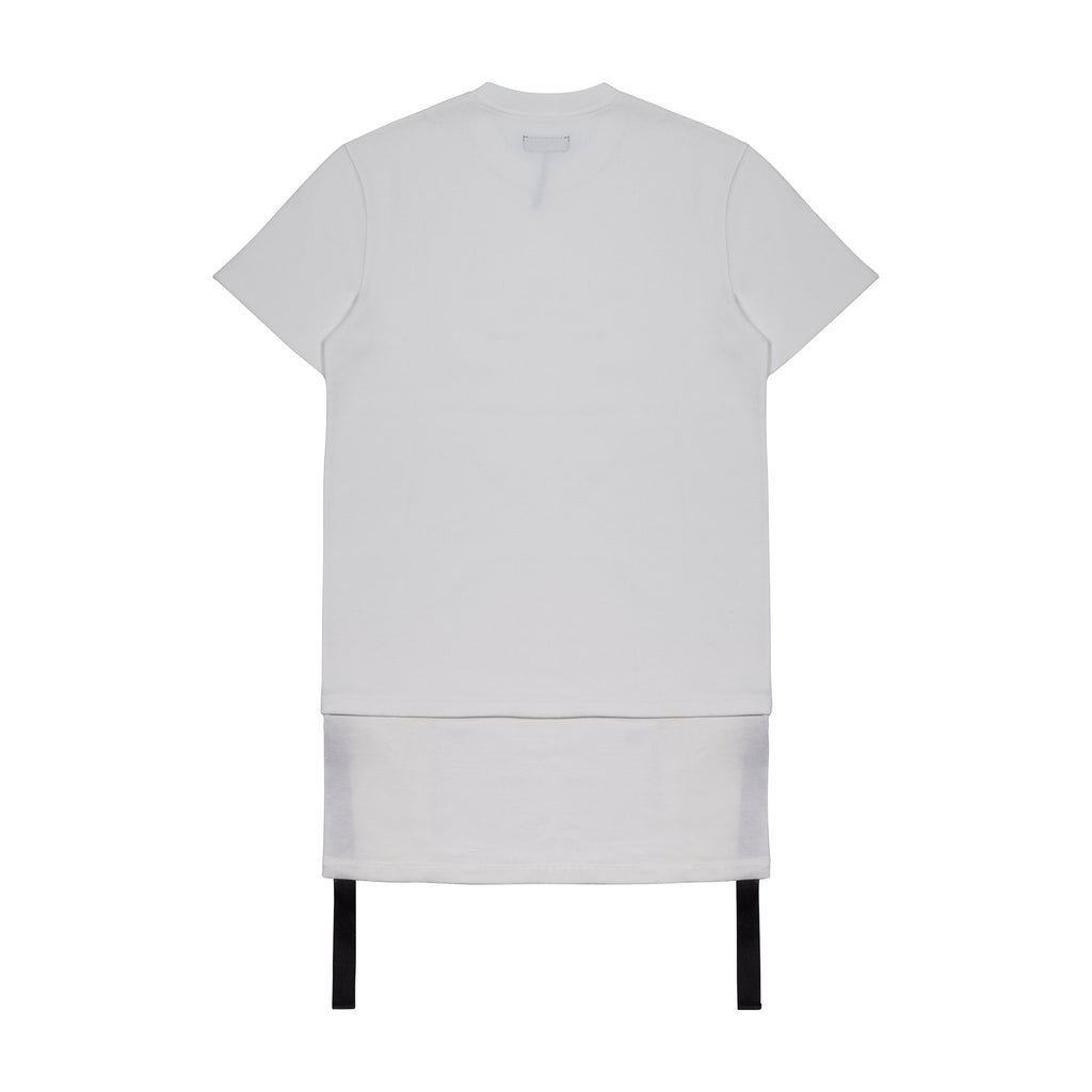 KNITTED TEE SKELETON, WHITE