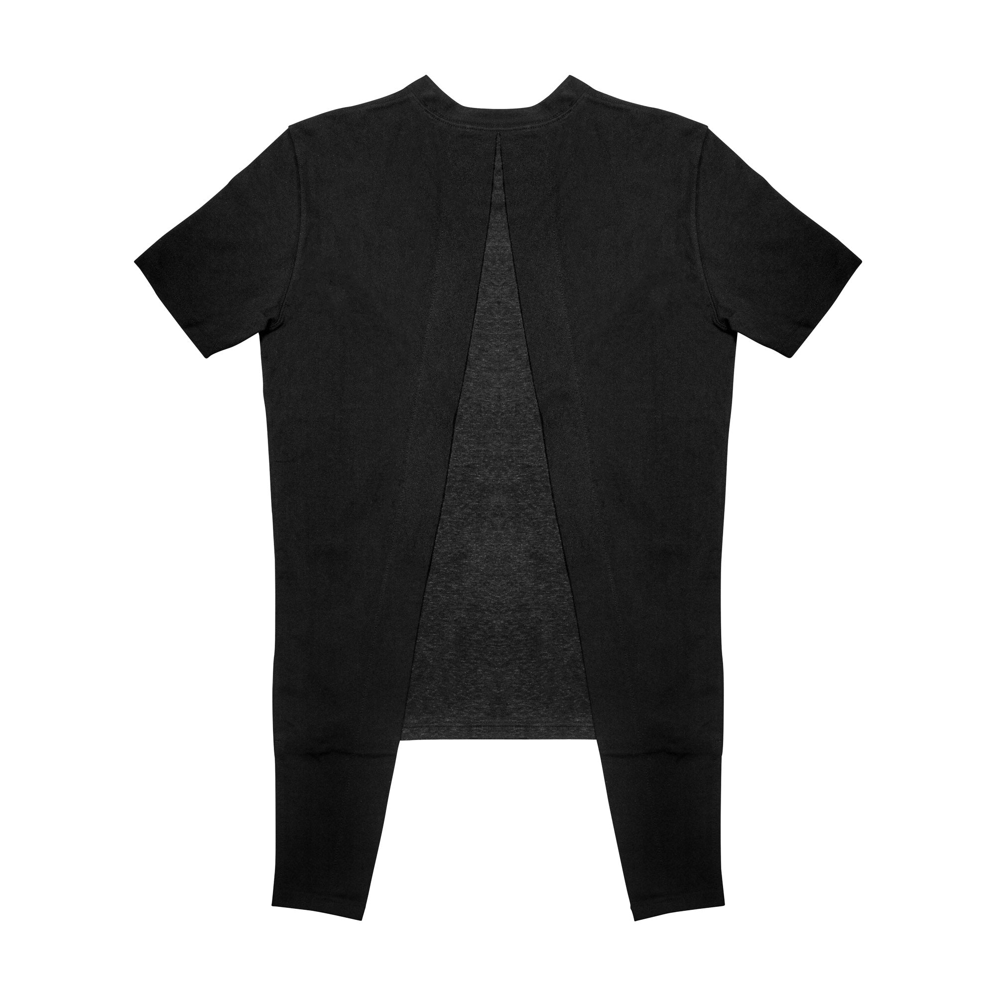 KNITTED TEE OBLIQUE LINE, BLACK