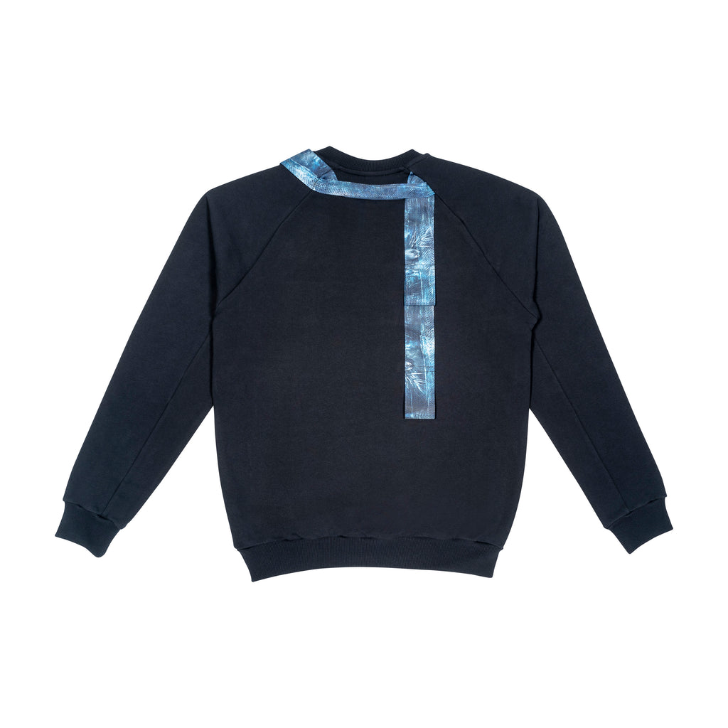 HARNESS SWEATSHIRT, BLACK