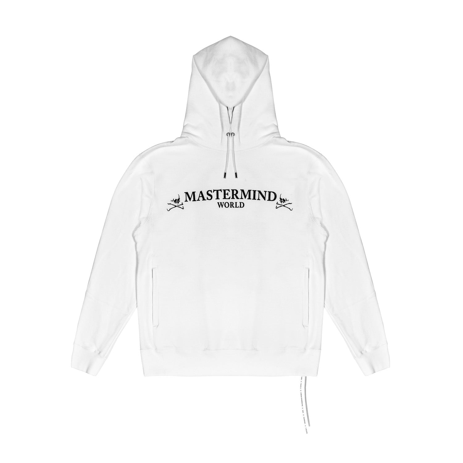 MASTERMIND - SKULL LOGO HOODIE, WHITE - M | #size_us M = jp 2 = eu 48