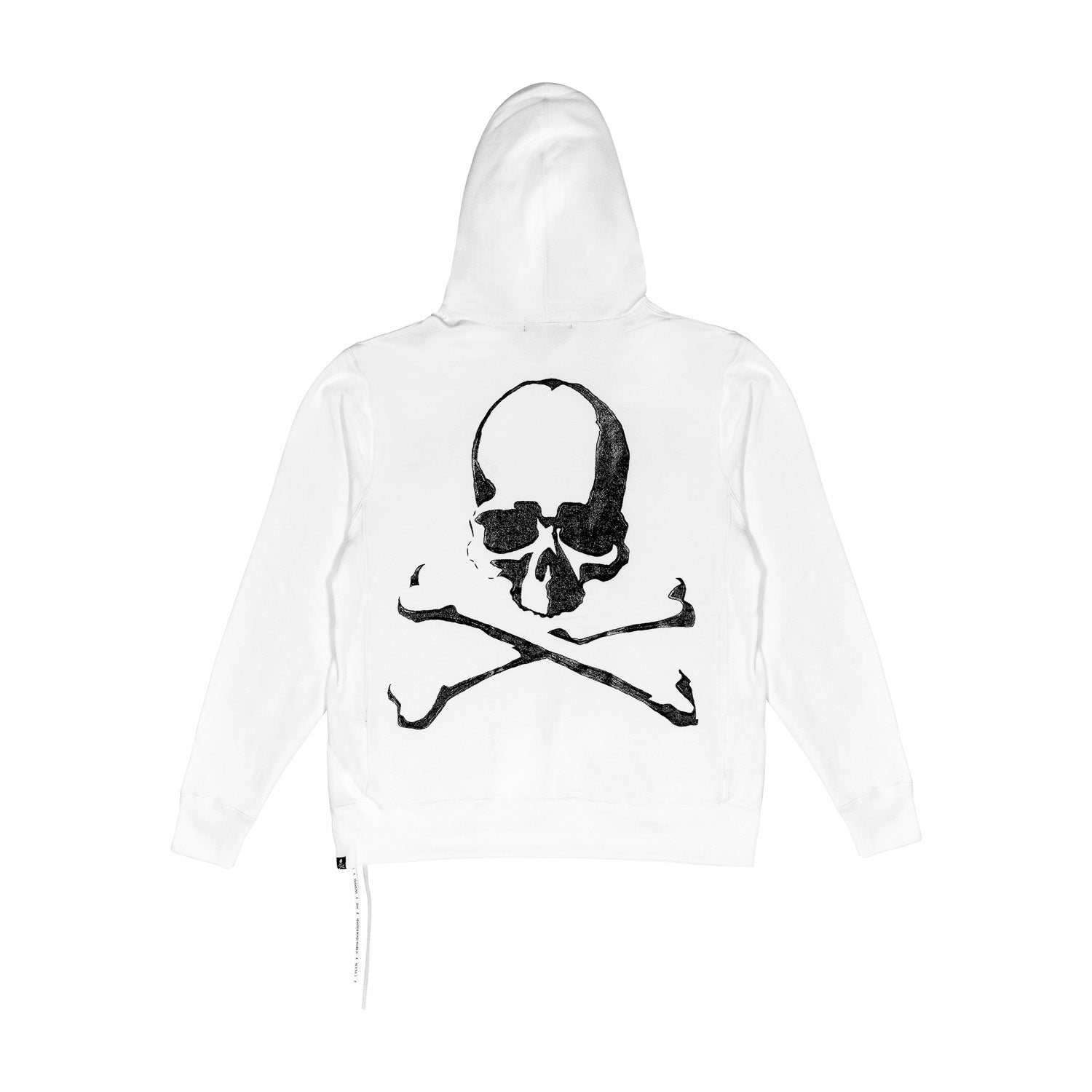 SKULL LOGO HOODIE, WHITE