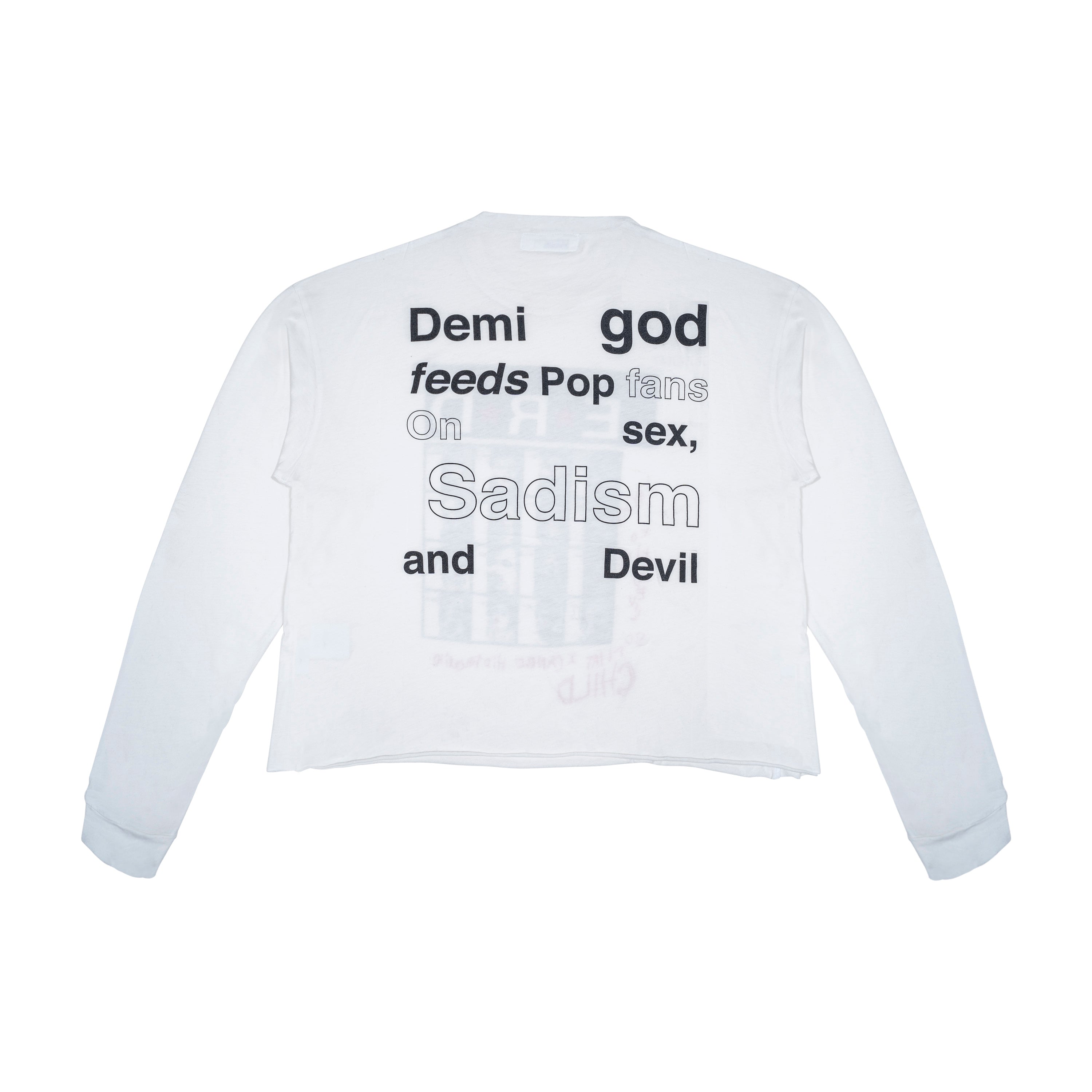 PRAY TO THE DEVIL LS, WHITE