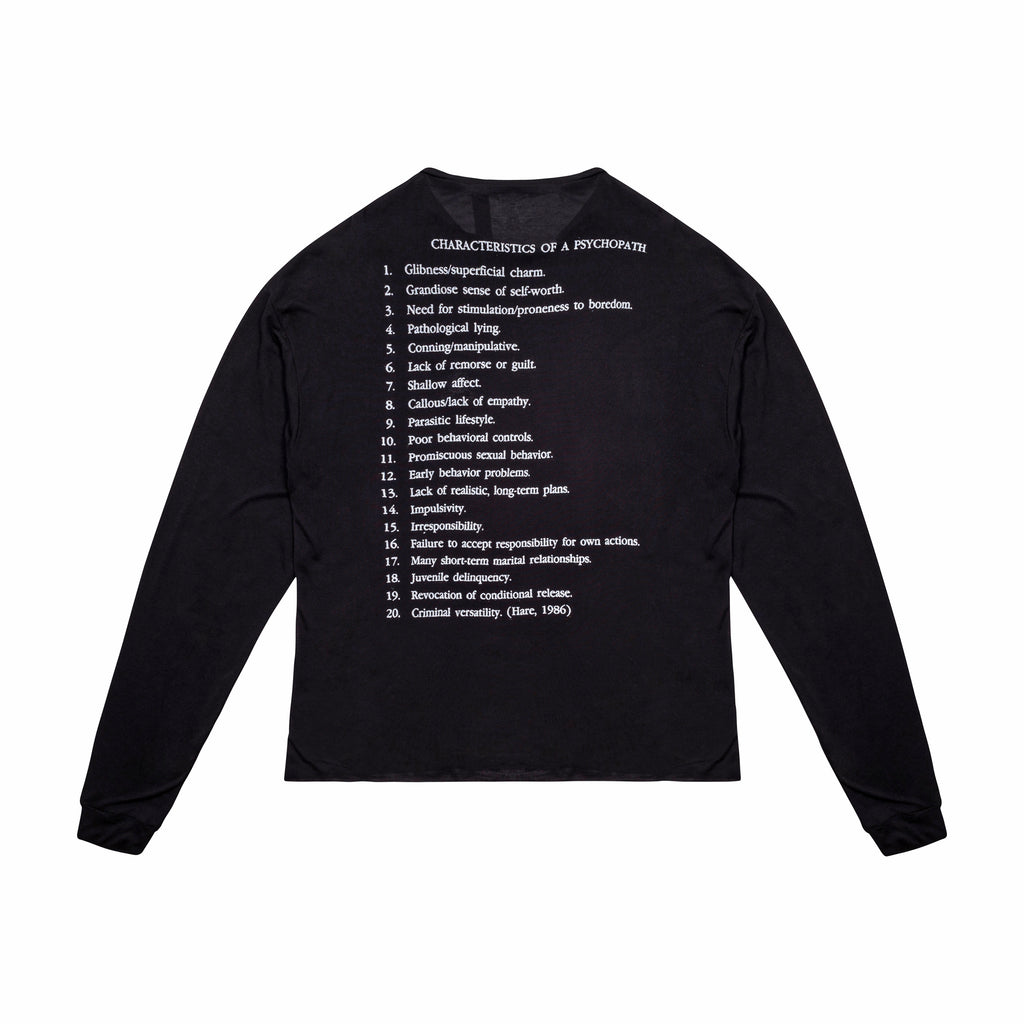 PSYCHOPATHE LS, BLACK