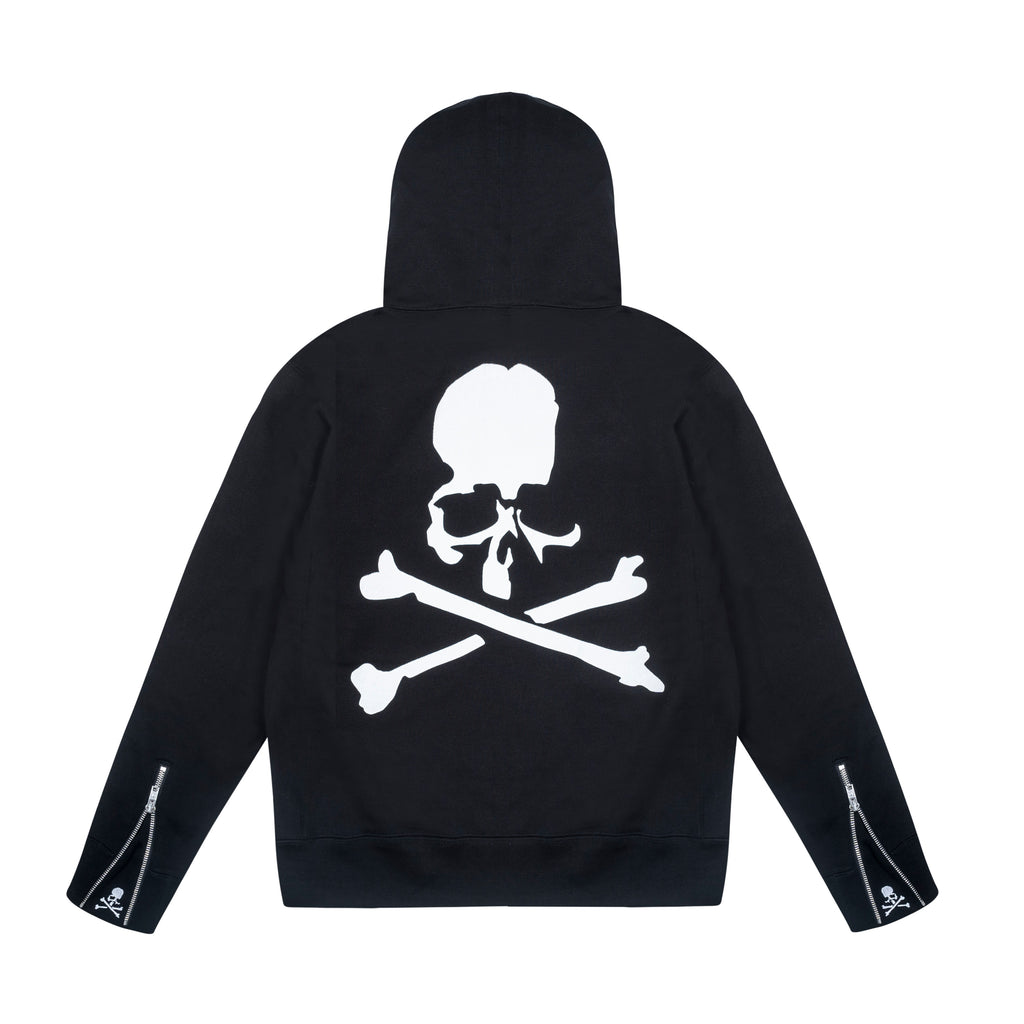 SKULL LOGO HOODIE, BLACK