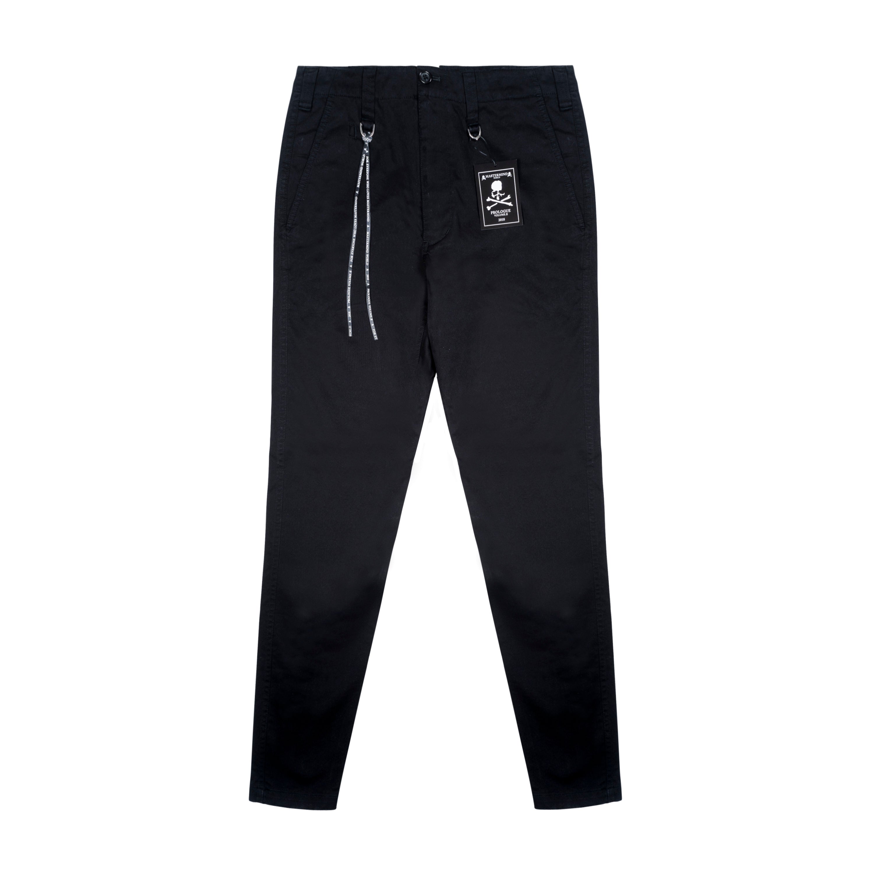 MASTERMIND - SKULL LOGO PANTS, BLACK - M | #size_us M = jp 2 = eu 48