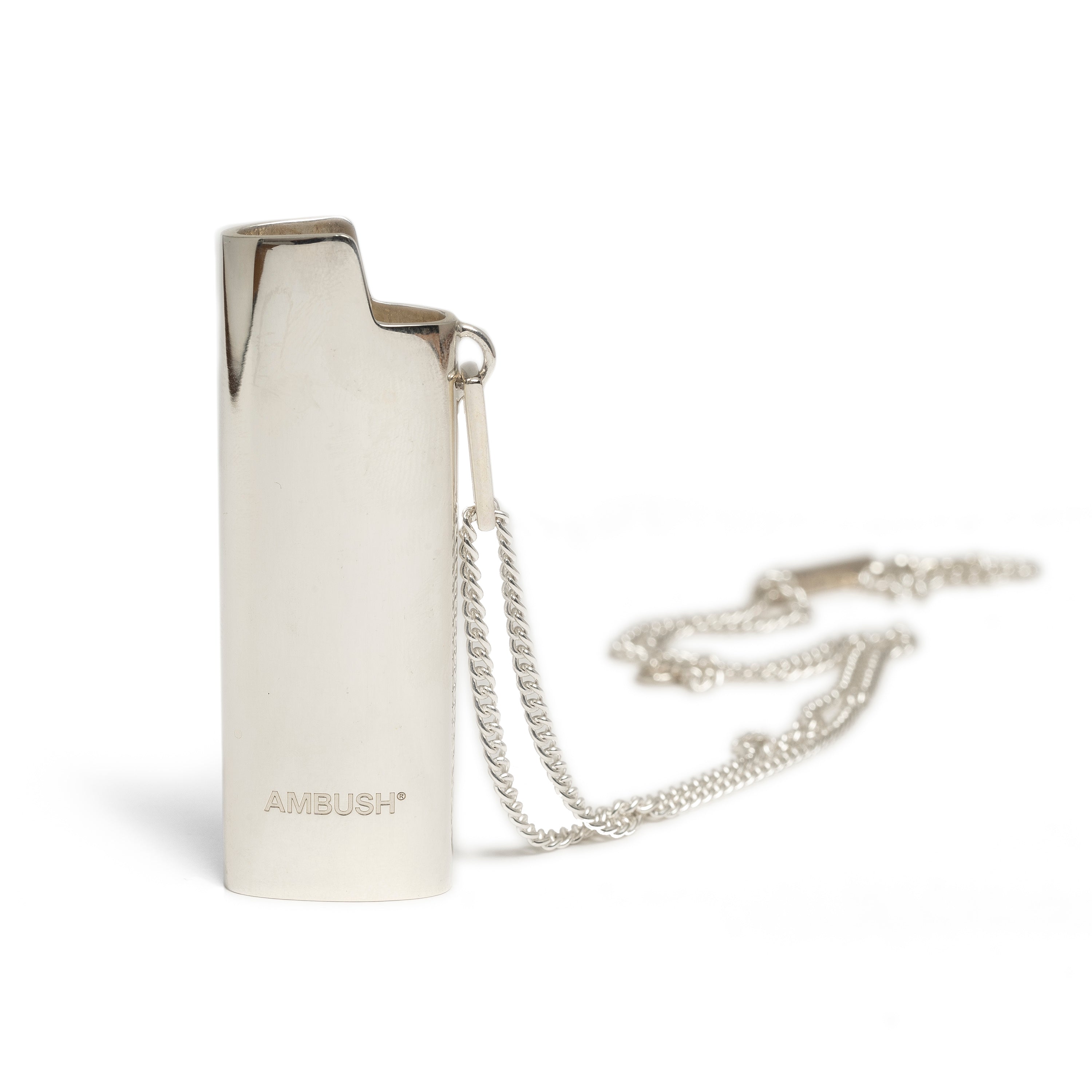 AMBUSH - LIGHTER CASE NECKLACE, SILVER - OS | #size_One Size fits all