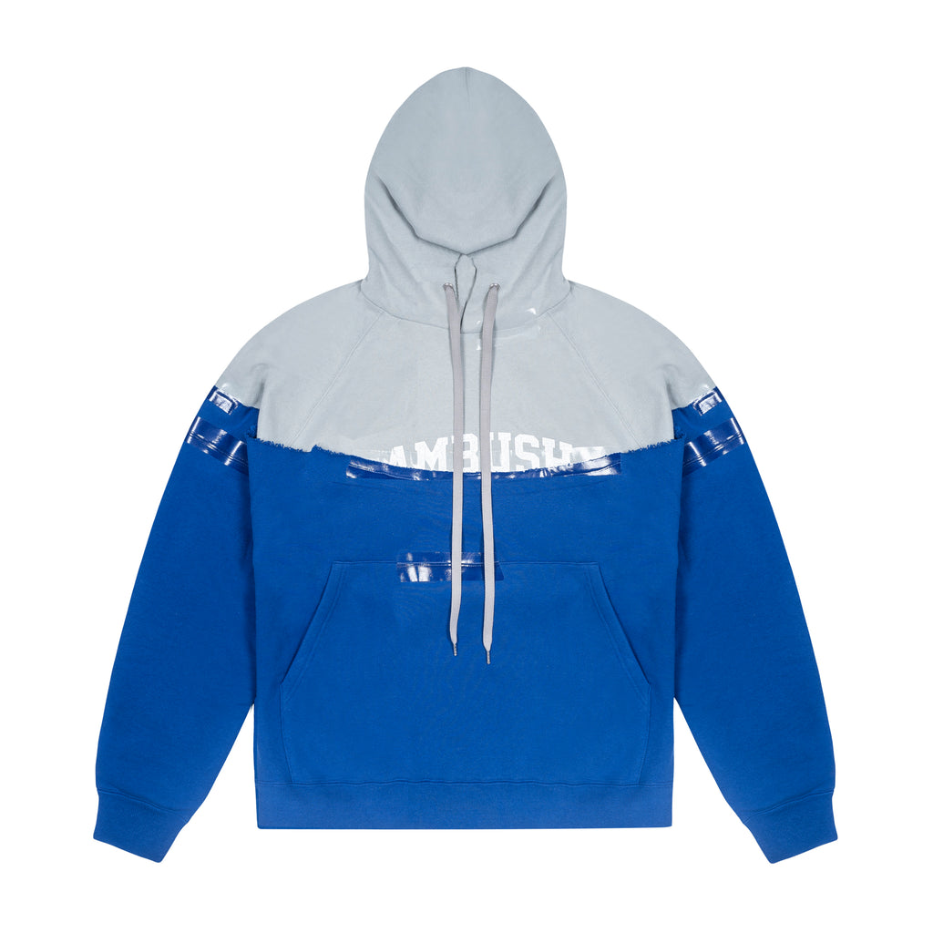 AMBUSH - TAPED HOODIE, BLUE - 1 | #size_us S  = jp 1 = eu 46