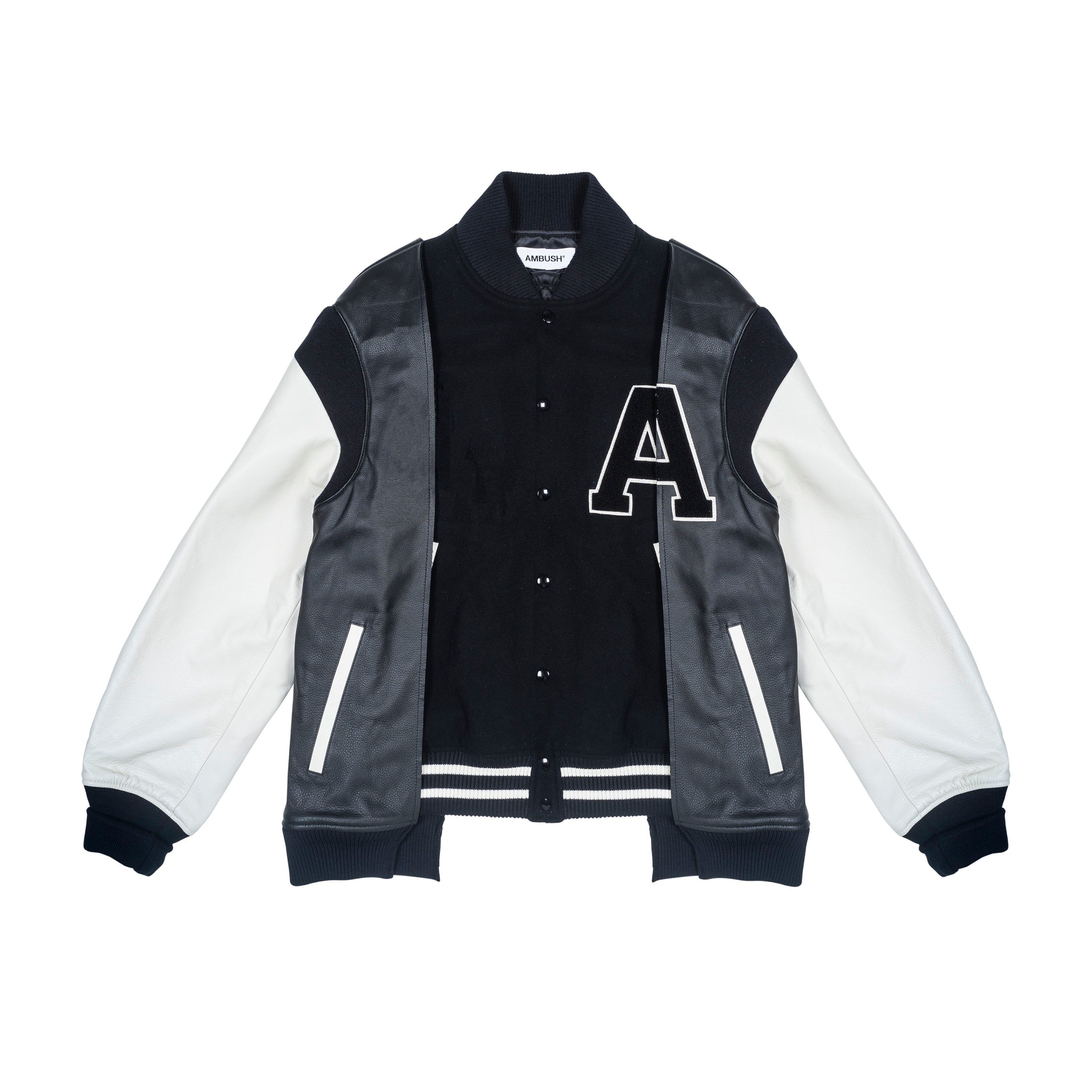 AMBUSH - HUES VARSITY JACKET, BLACK - 1 | #size_us S  = jp 1 = eu 46