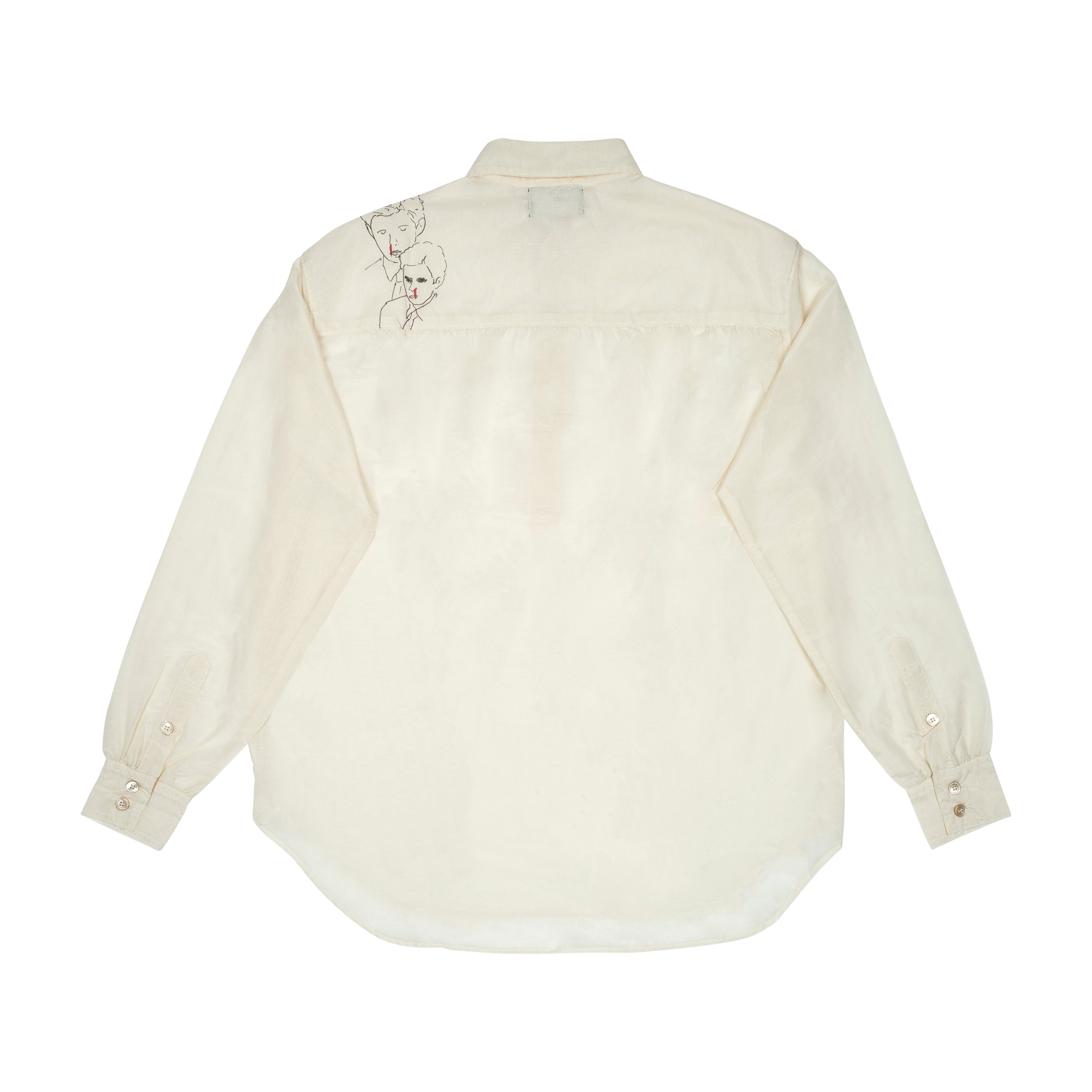 BARON SILK SHIRT, IVORY