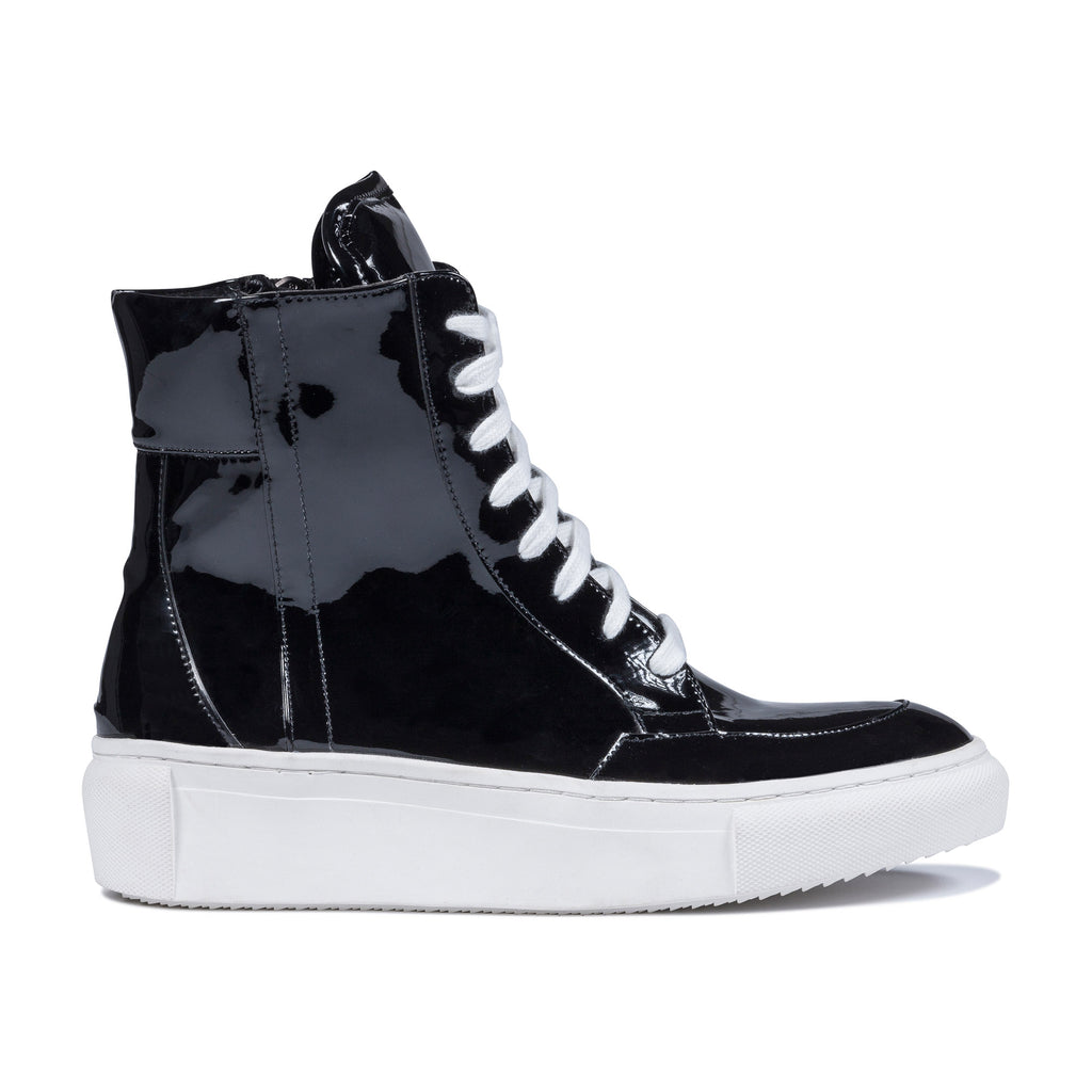 D by D, High-Top Sneakers,black