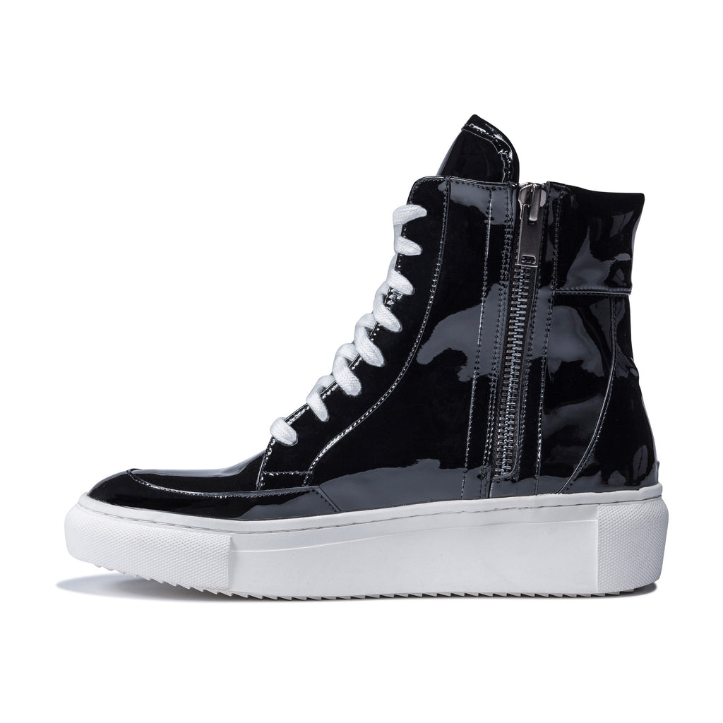 D by D, High-Top Sneakers,black