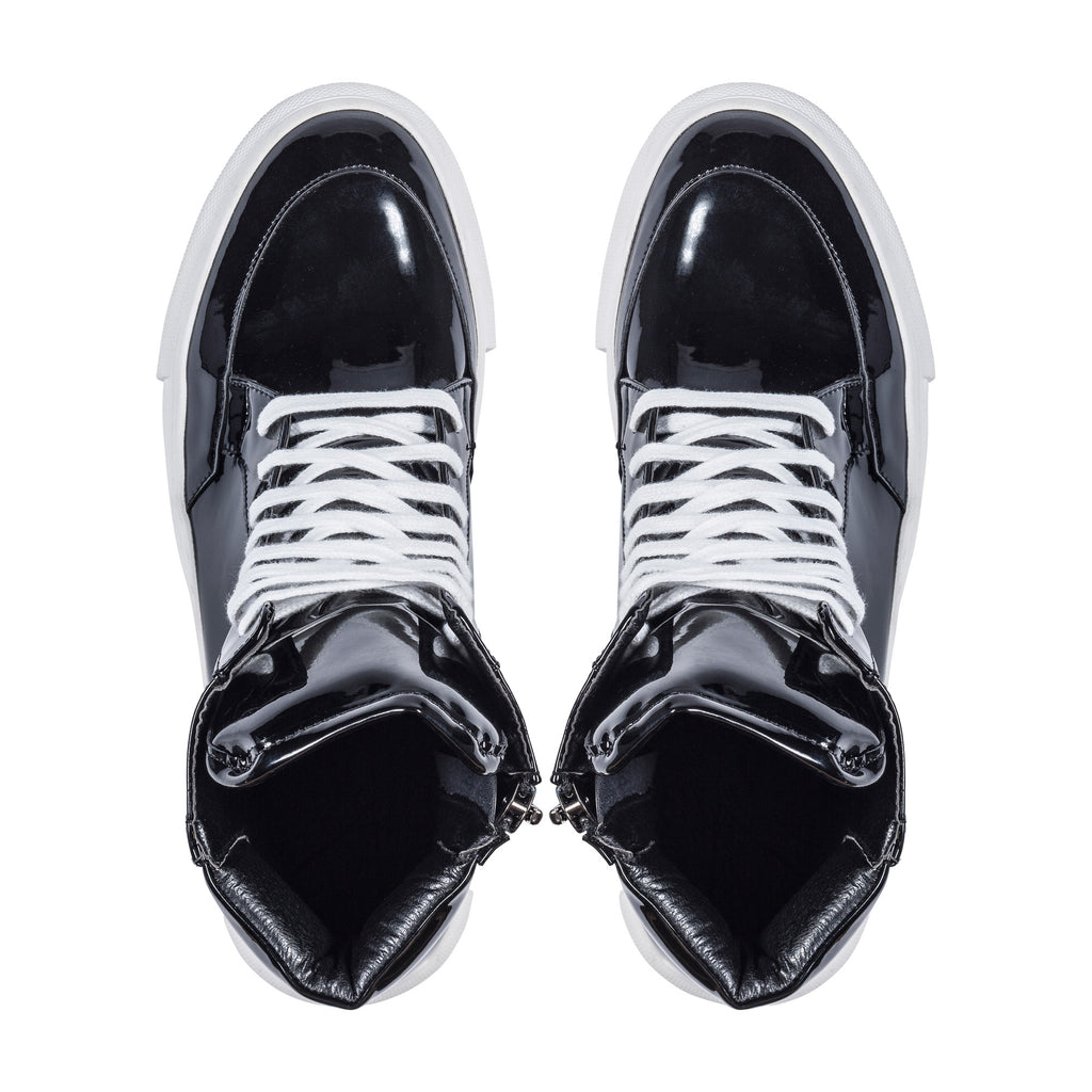 D by D, High-Top Sneakers,black