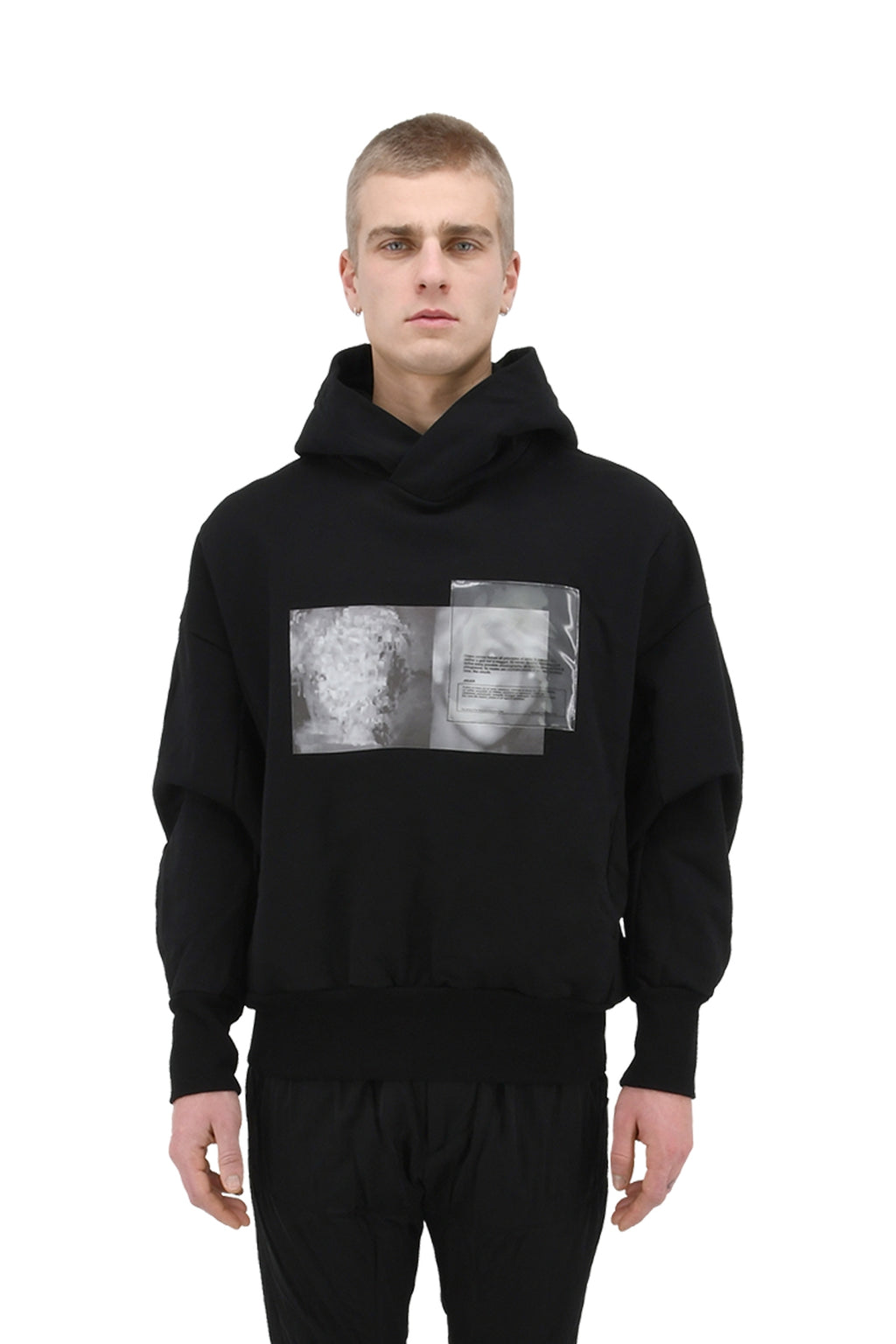 Brushed Back Patch Hoodie - 2 | #size_us M = jp 2 = eu 48