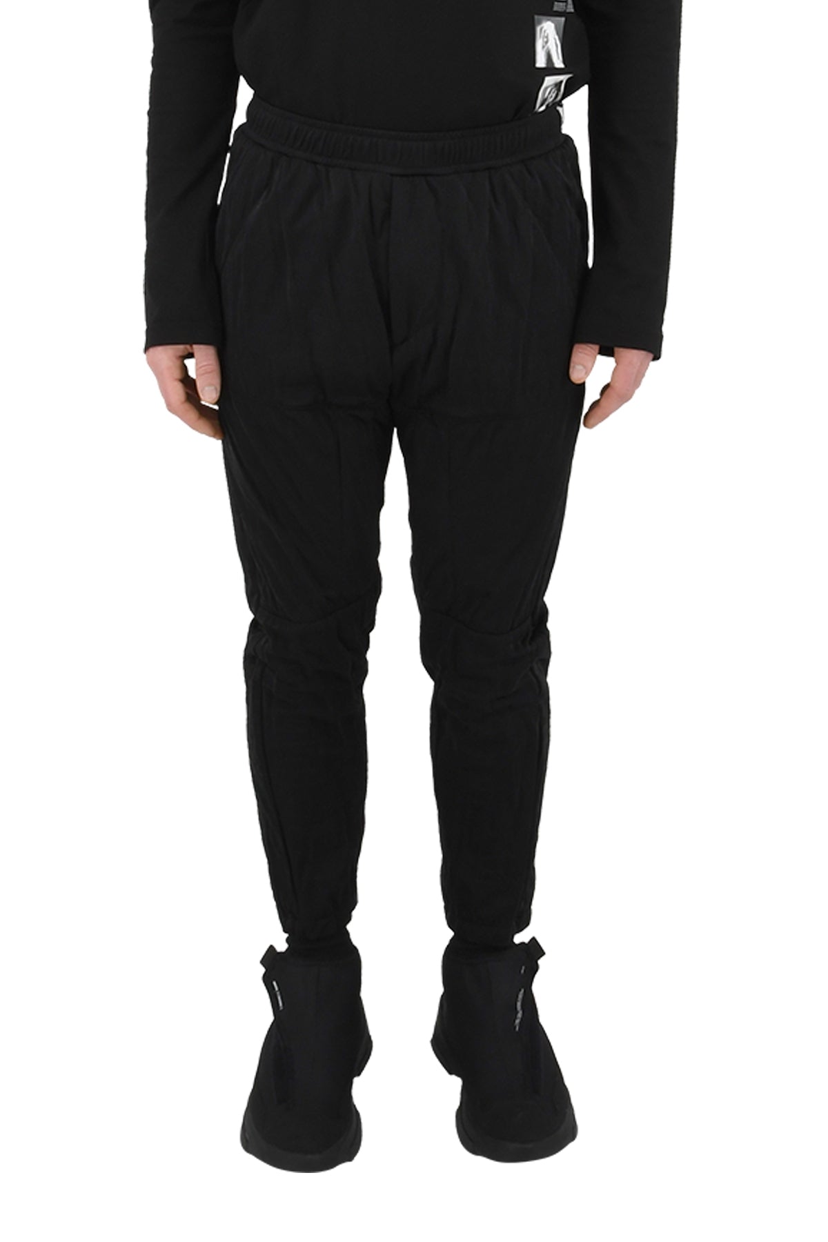Smooth Nylon Pants, Black - 2 | #size_us M = jp 2 = eu 48