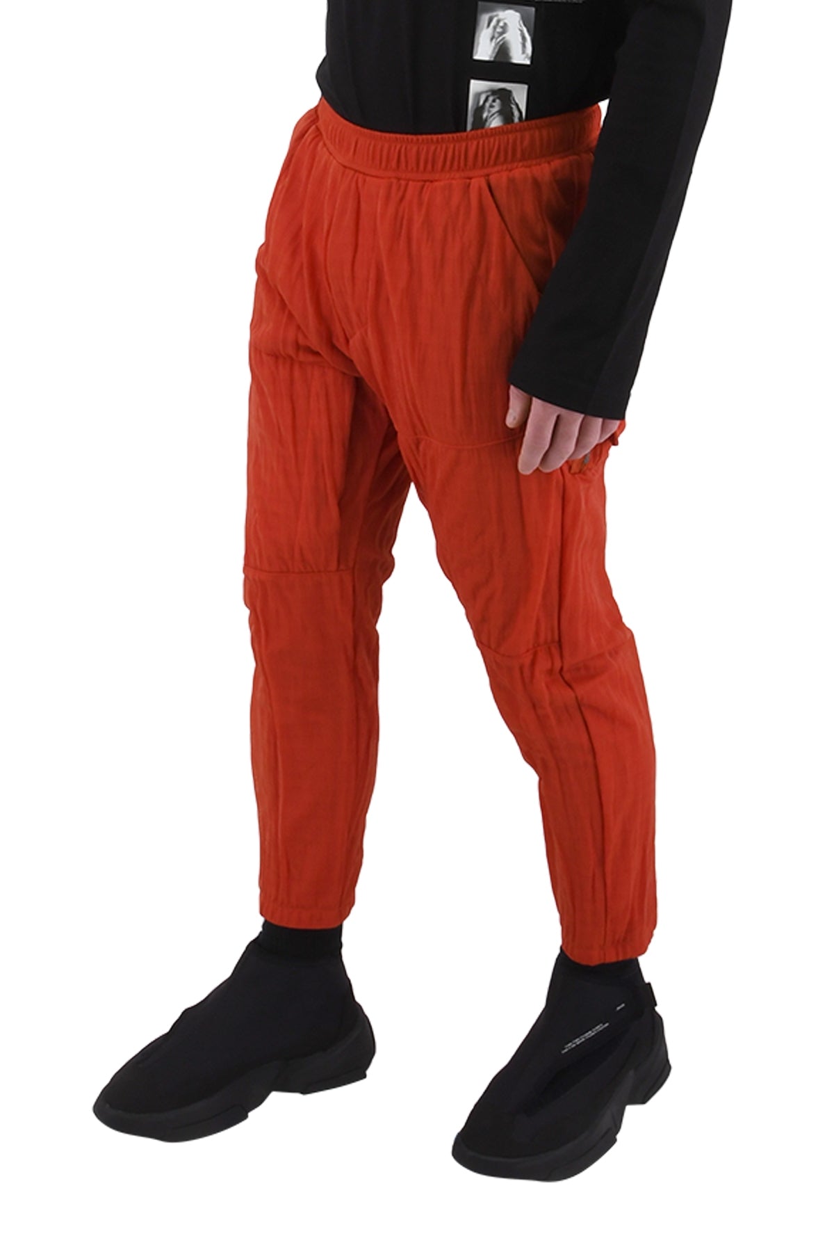 Smooth Nylon Pants, Vermillion