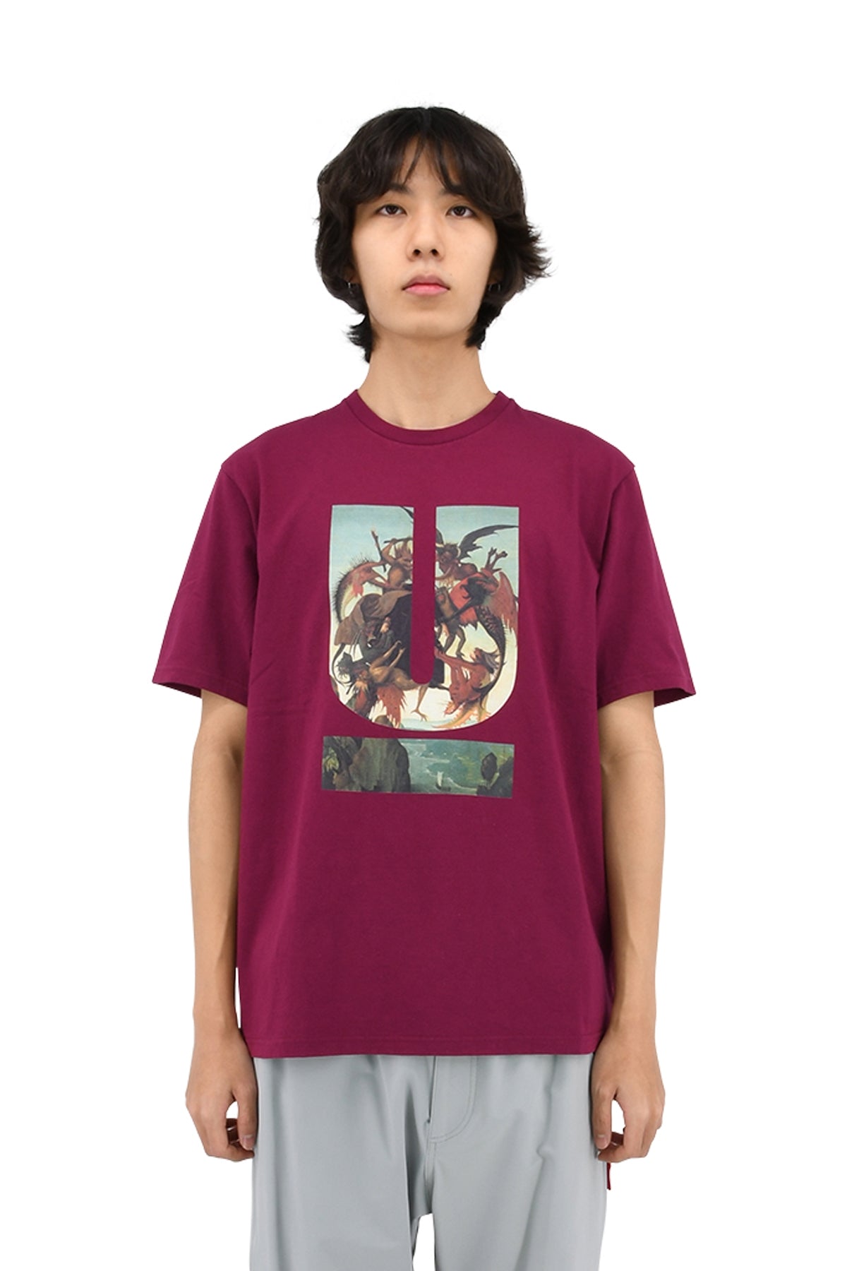 U-Logo T-Shirt, Red Purple - 4 | #size_us XL = jp 4 = eu 52