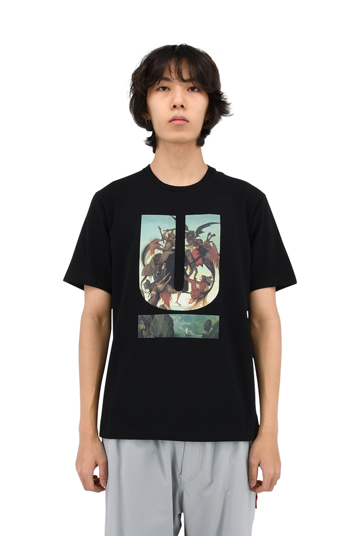 U-Logo T-Shirt, Black - 3 | #size_us L  = jp 3 = eu 50