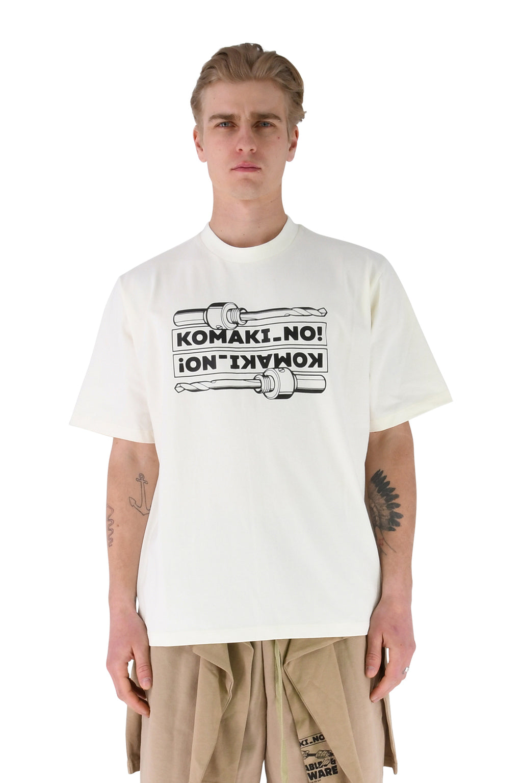 Drill T-Shirt, White - M | #size_us M = jp 2 = eu 48