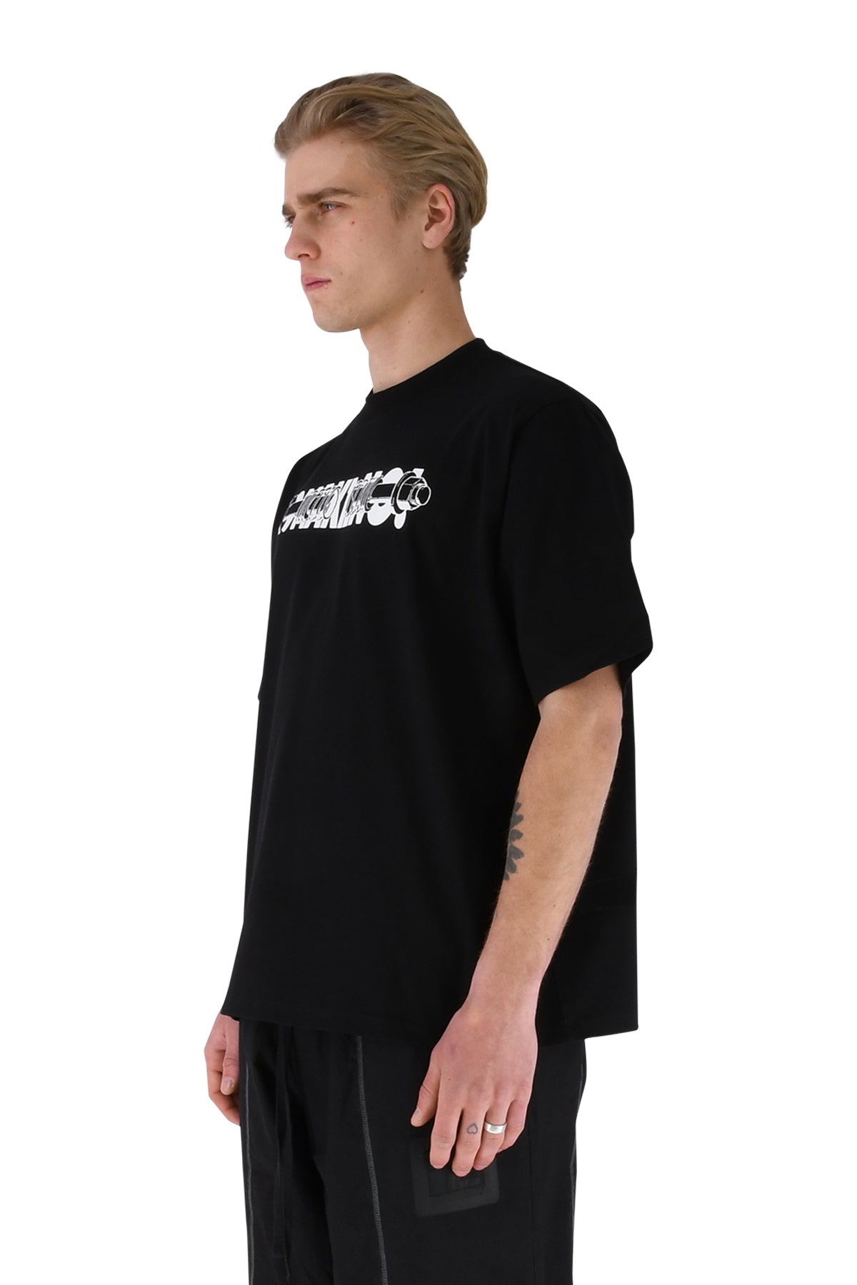 Hole Punch Logo T-Shirt, Black