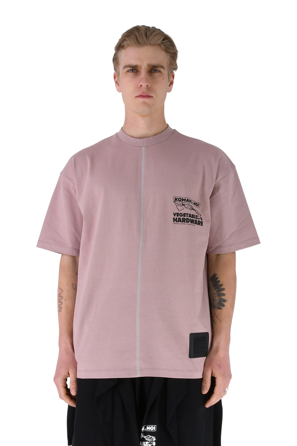Guiding Logo T-Shirt, Pink  - L | #size_us L  = jp 3 = eu 50