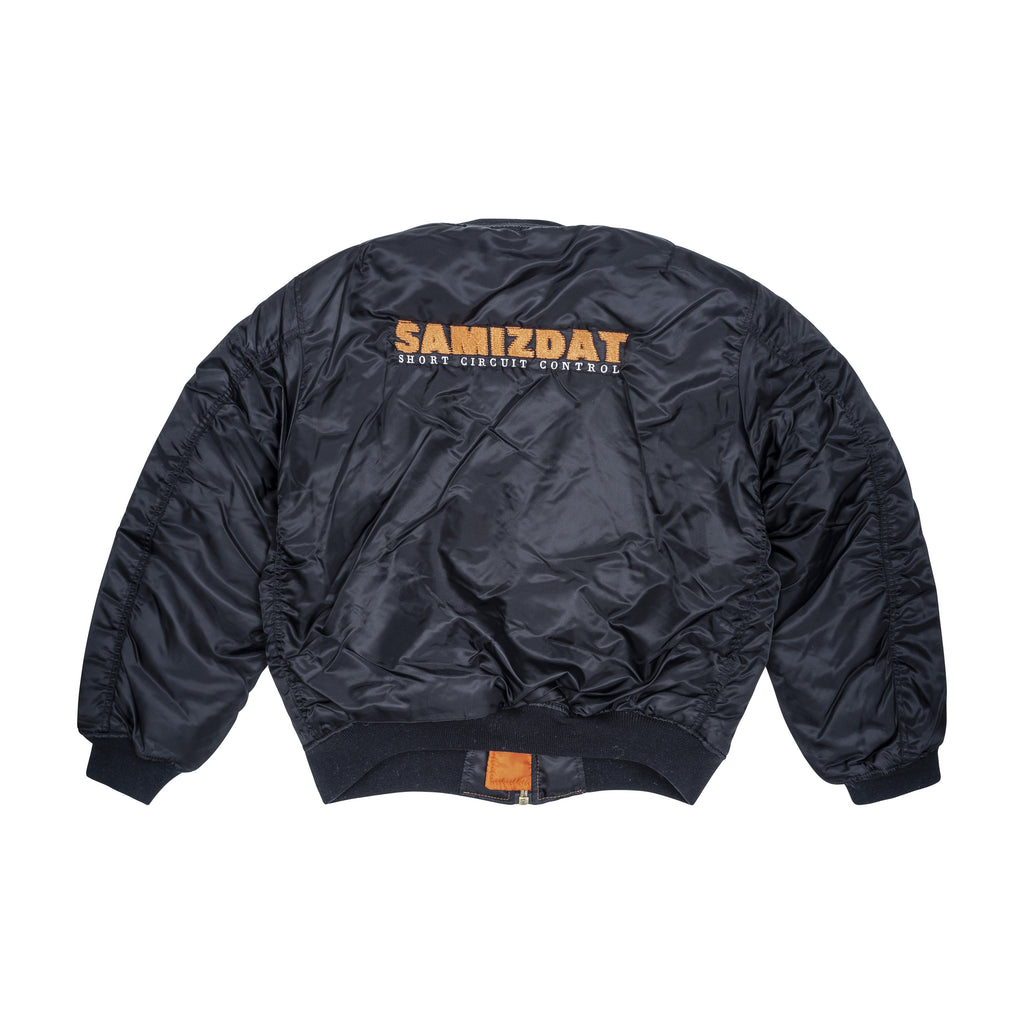 LOGO BOMBER JACKET, BLACK