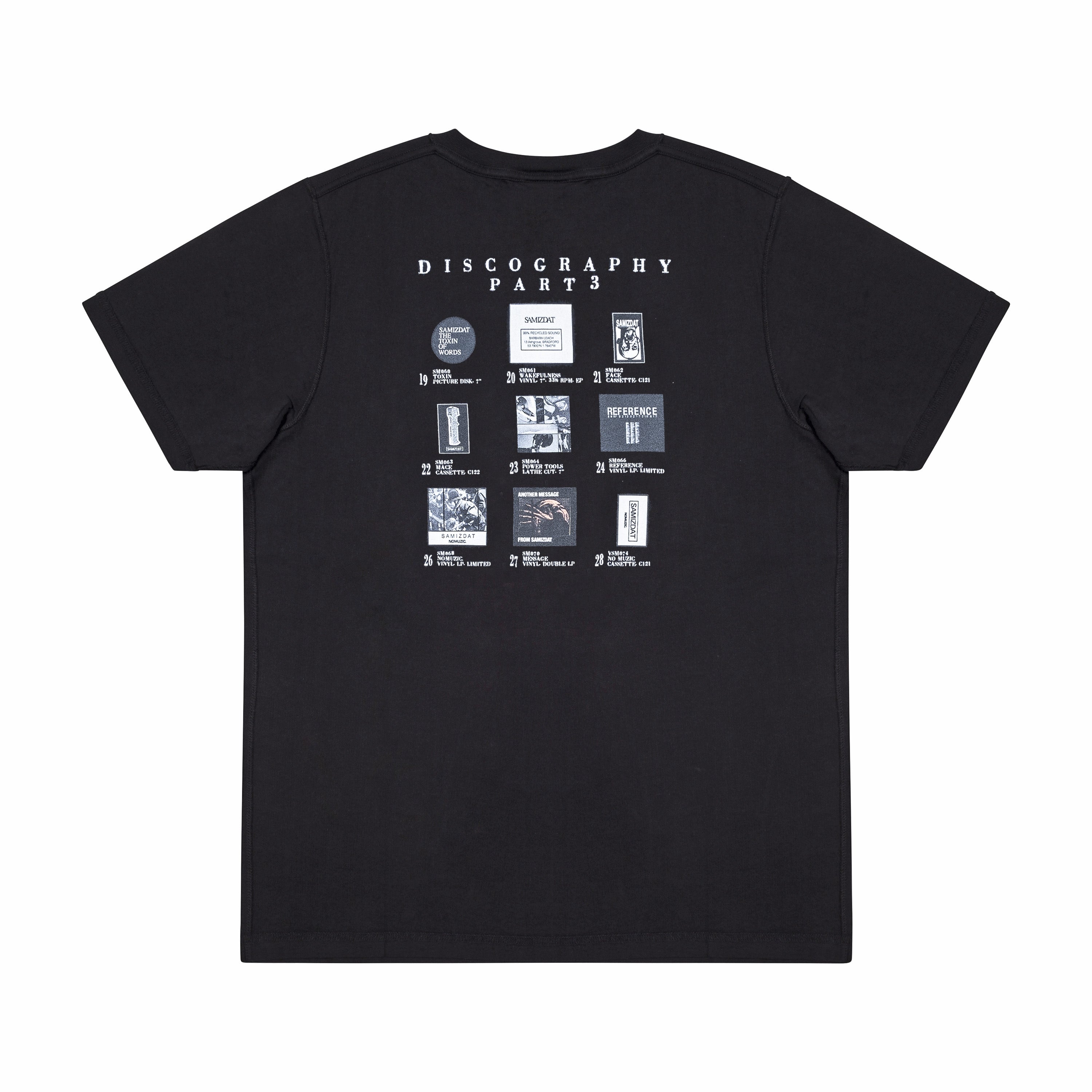 DISCOGRAPHY T-SHIRT, BLACK