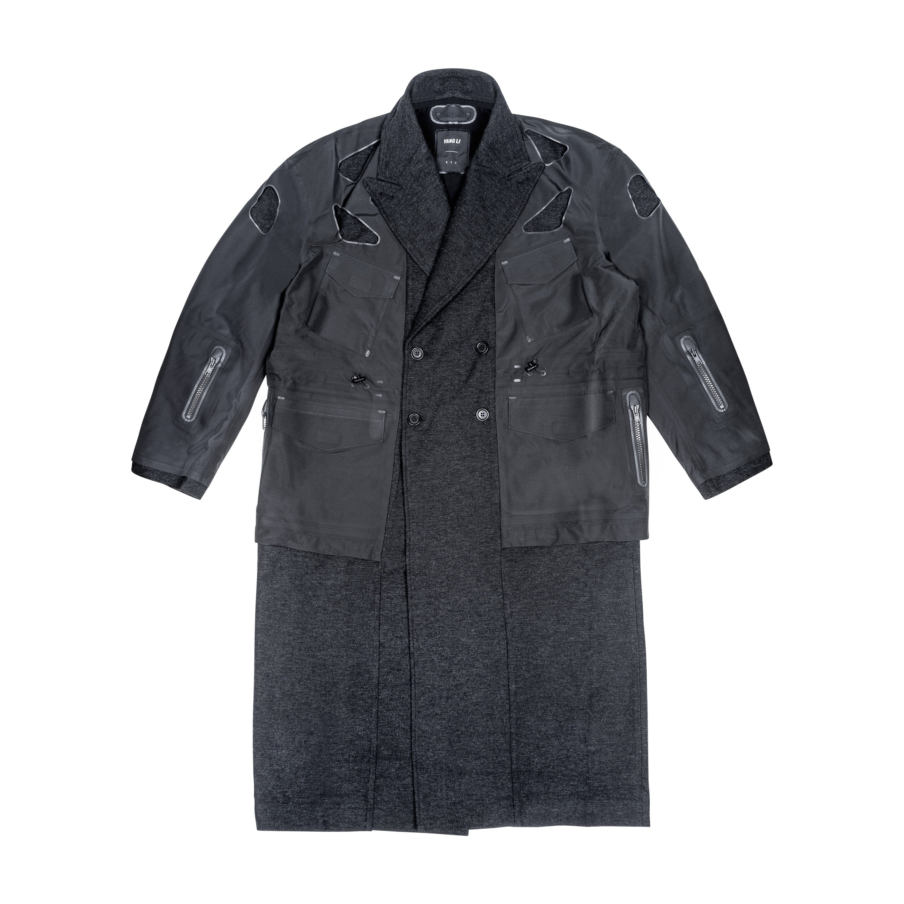YANG LI - KTC COAT, BLACK - 48 | #size_us M = jp 2 = eu 48