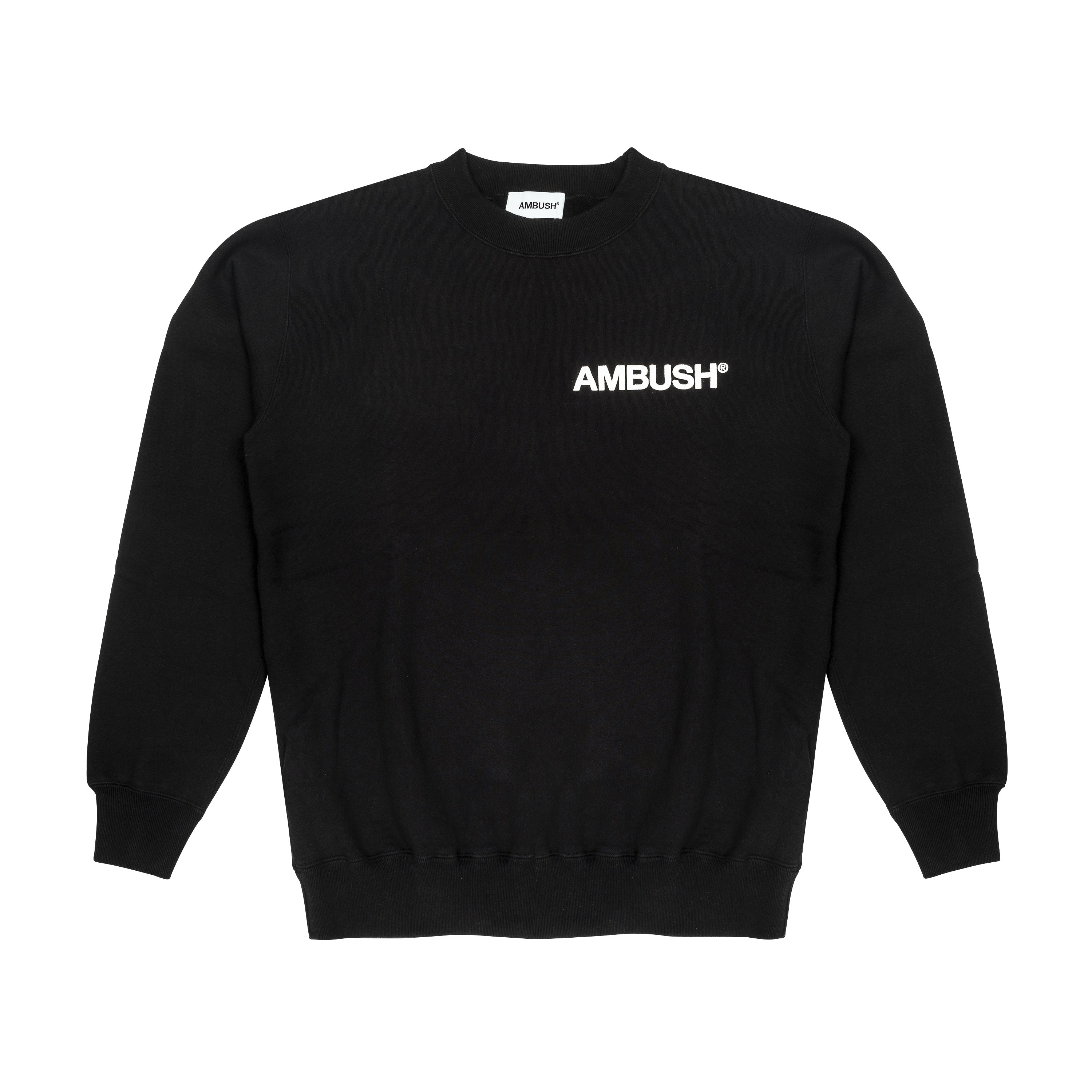 AMBUSH - LOGO SWEATER, BLACK, 1 | #size_us S  = jp 1 = eu 46