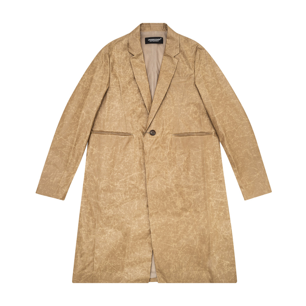 UNDERCOVER - LOGO COAT, DARK BEIGE - 2 | #size_us M = jp 2 = eu 48