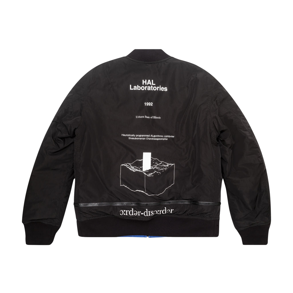 REVERSIBLE BLOUSON LOGO, BLACK