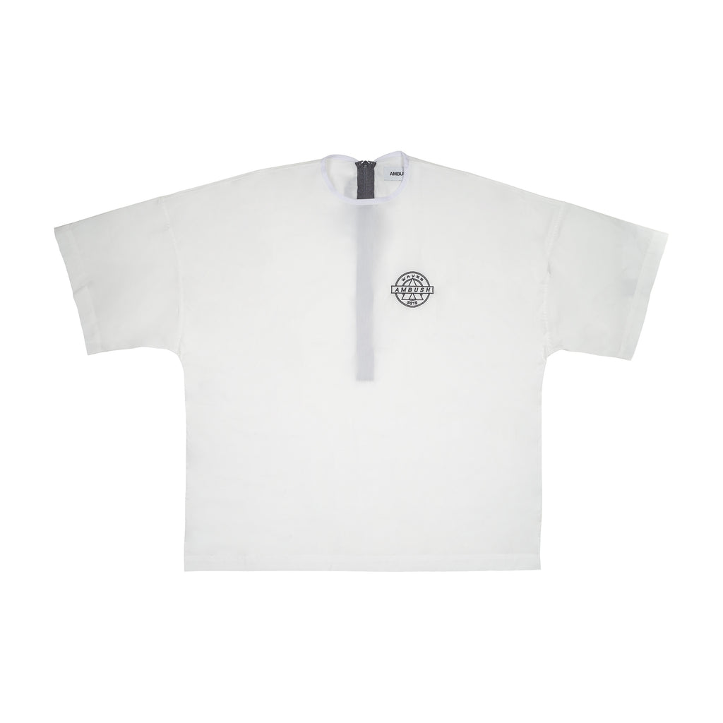 AMBUSH - BACK ZIP UP SHIRT, WHITE - 2 | #size_us M = jp 2 = eu 48