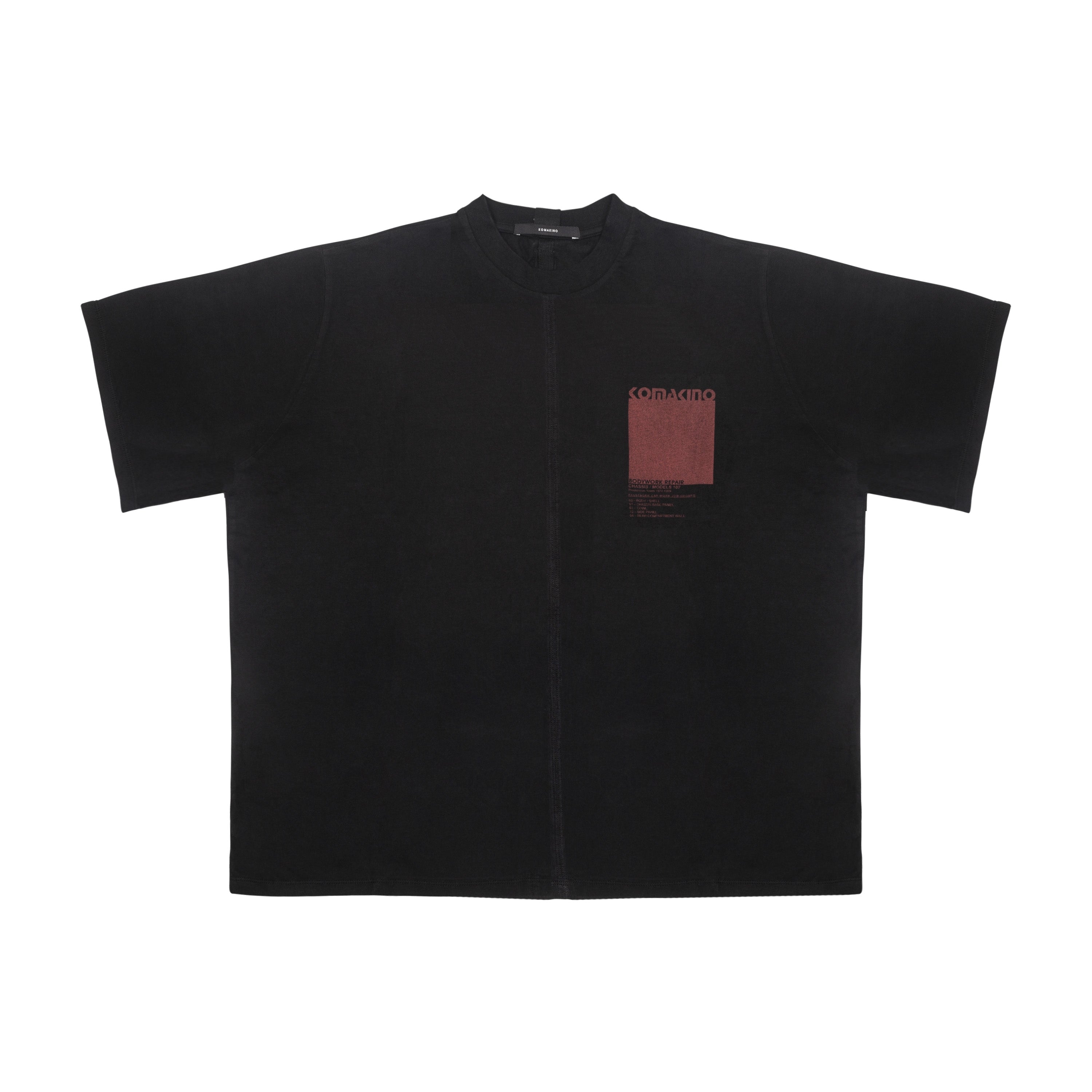 KOMAKINO - BODYWORK REPAIR T-SHIRT, BLACK - S | #size_us S  = jp 1 = eu 46