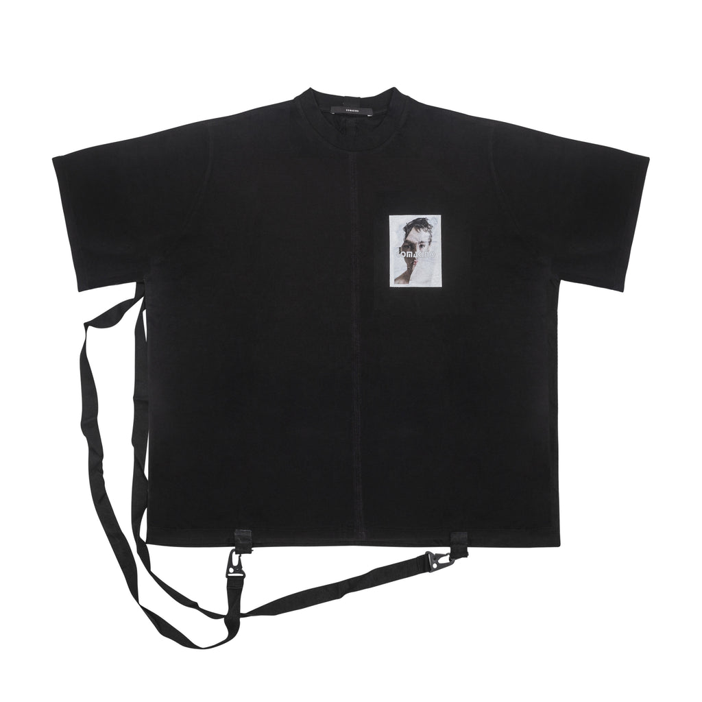 KOMAKINO - CRASHED 3M T-SHIRT, BLACK - S | #size_us S  = jp 1 = eu 46