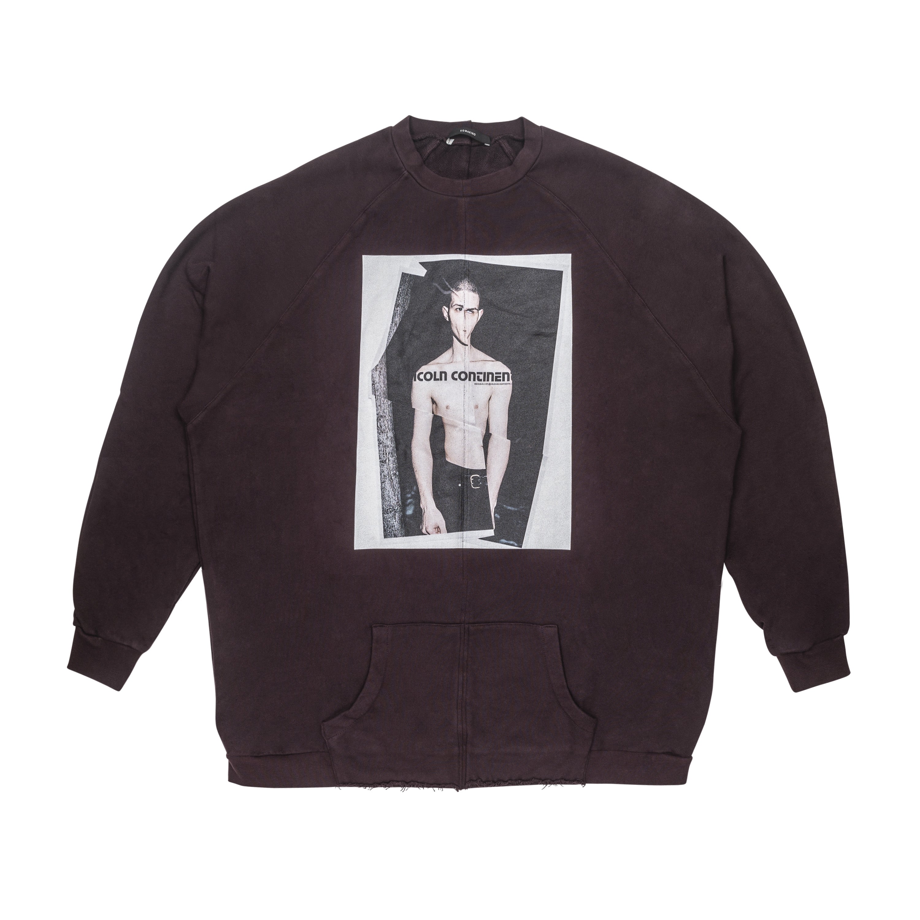 KOMAKINO - CRASH CREWNECK, CHERRY - S | #size_us S  = jp 1 = eu 46