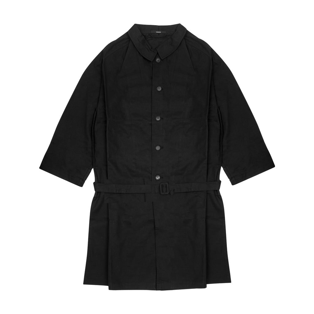 KOMAKINO - OVERCOAT, BLACK - M | #size_us M = jp 2 = eu 48