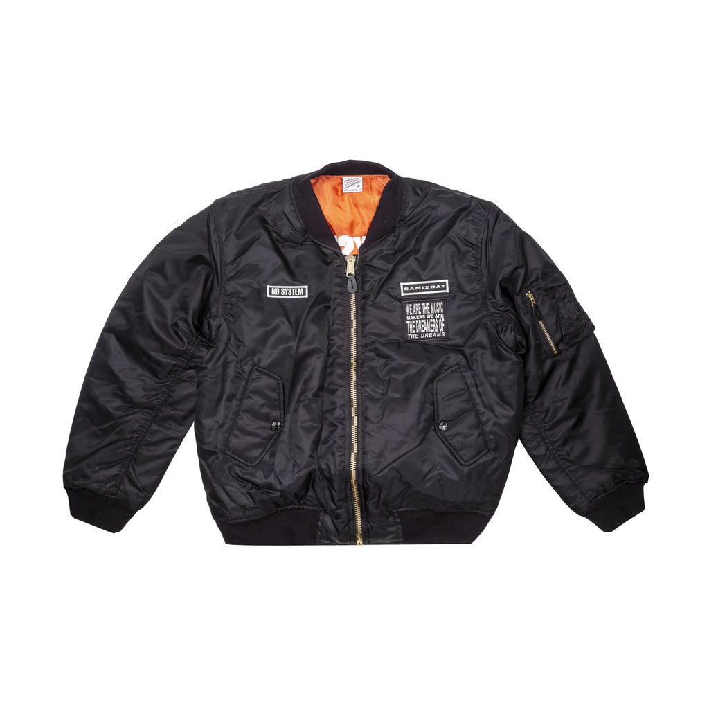SAMIZDAT - NO SYSTEM BOMBER, BLACK - S | #size_us S  = jp 1 = eu 46