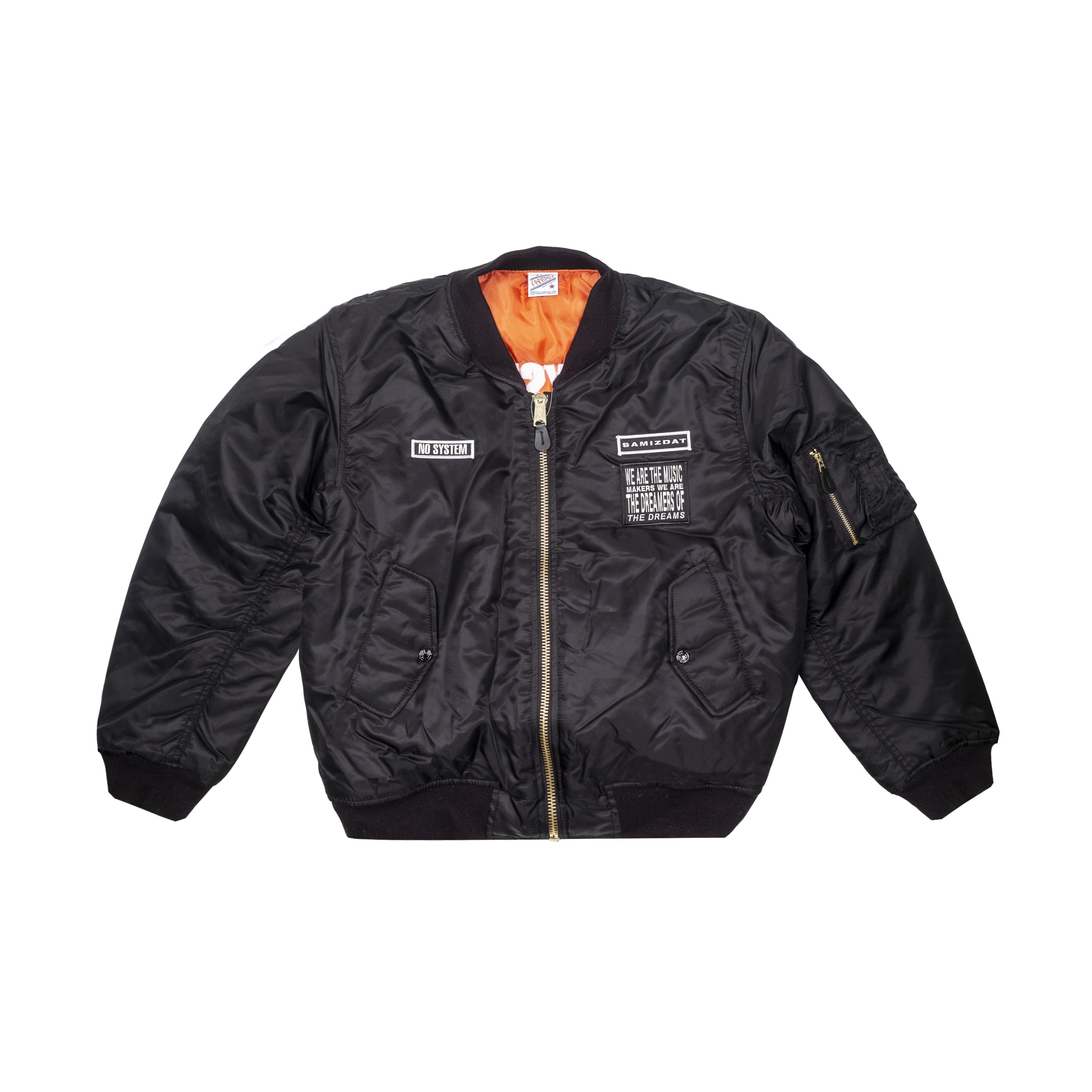SAMIZDAT - NO SYSTEM BOMBER, BLACK - S | #size_us S  = jp 1 = eu 46