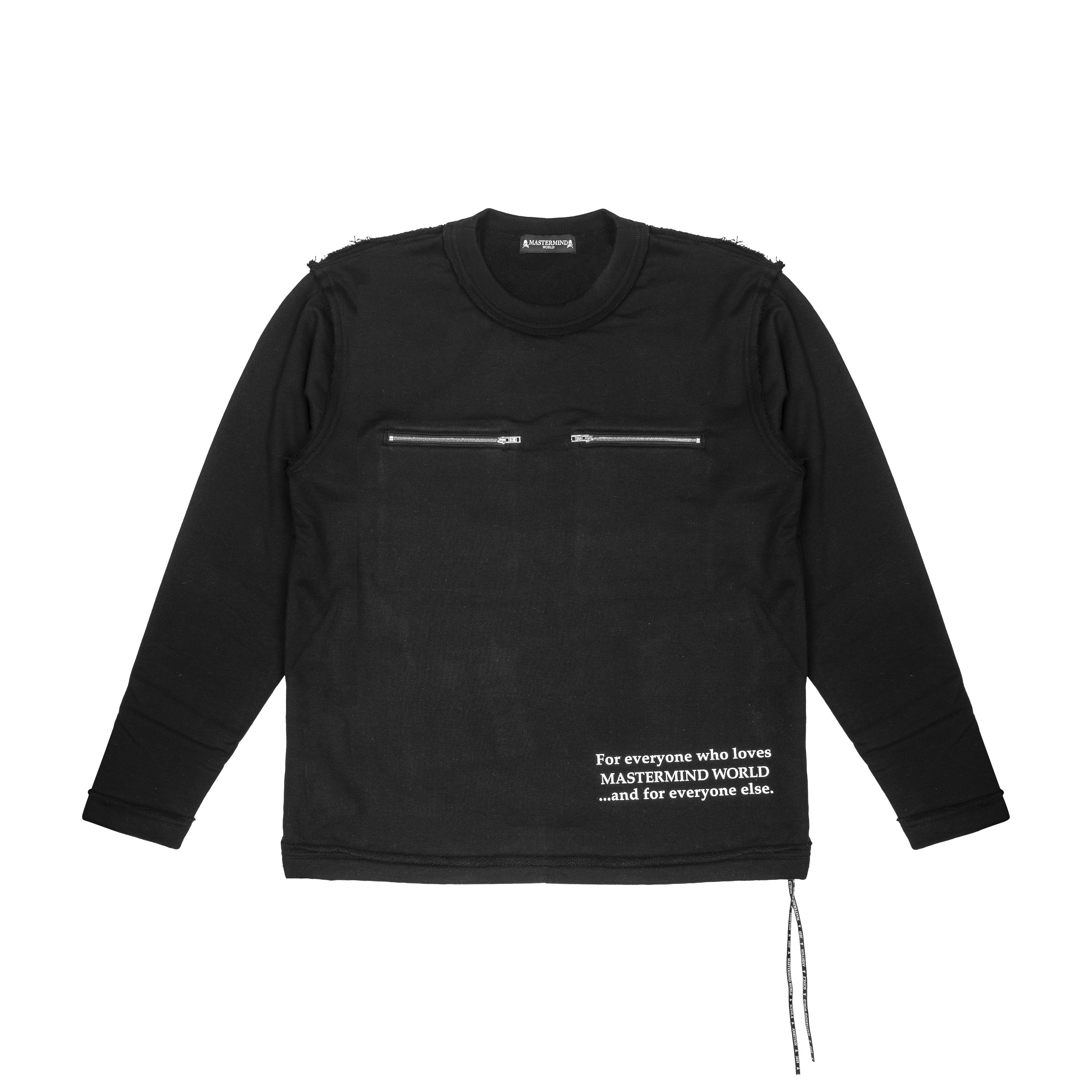 MASTERMIND - POCKETS SWEATSHIRT, BLACK - L | #size_us L  = jp 3 = eu 50