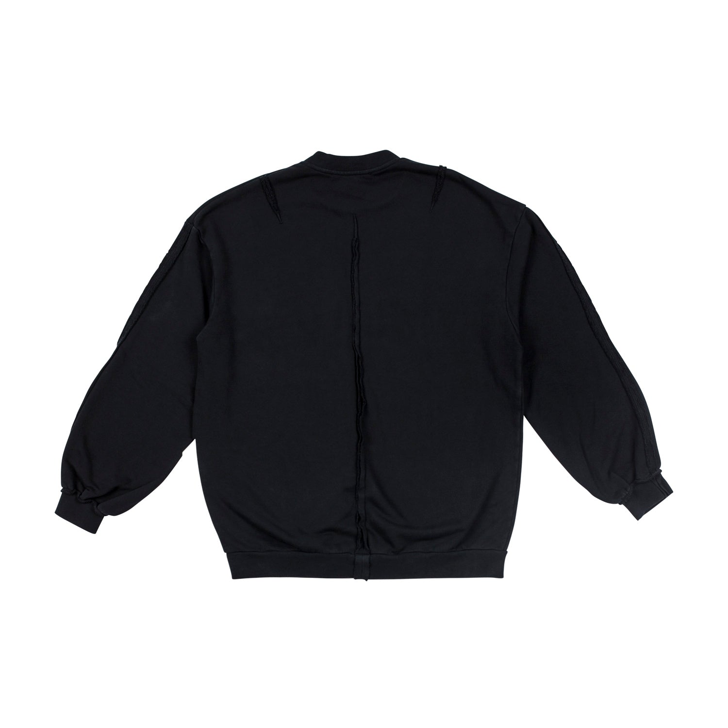 HEAVY JERSEY DARTS SWEATER PATCH 03, BLACK