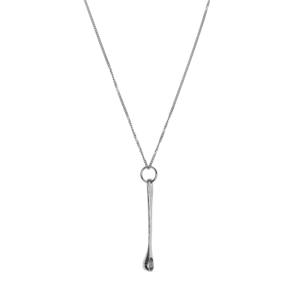 SPOON NECKLACE, SILVER