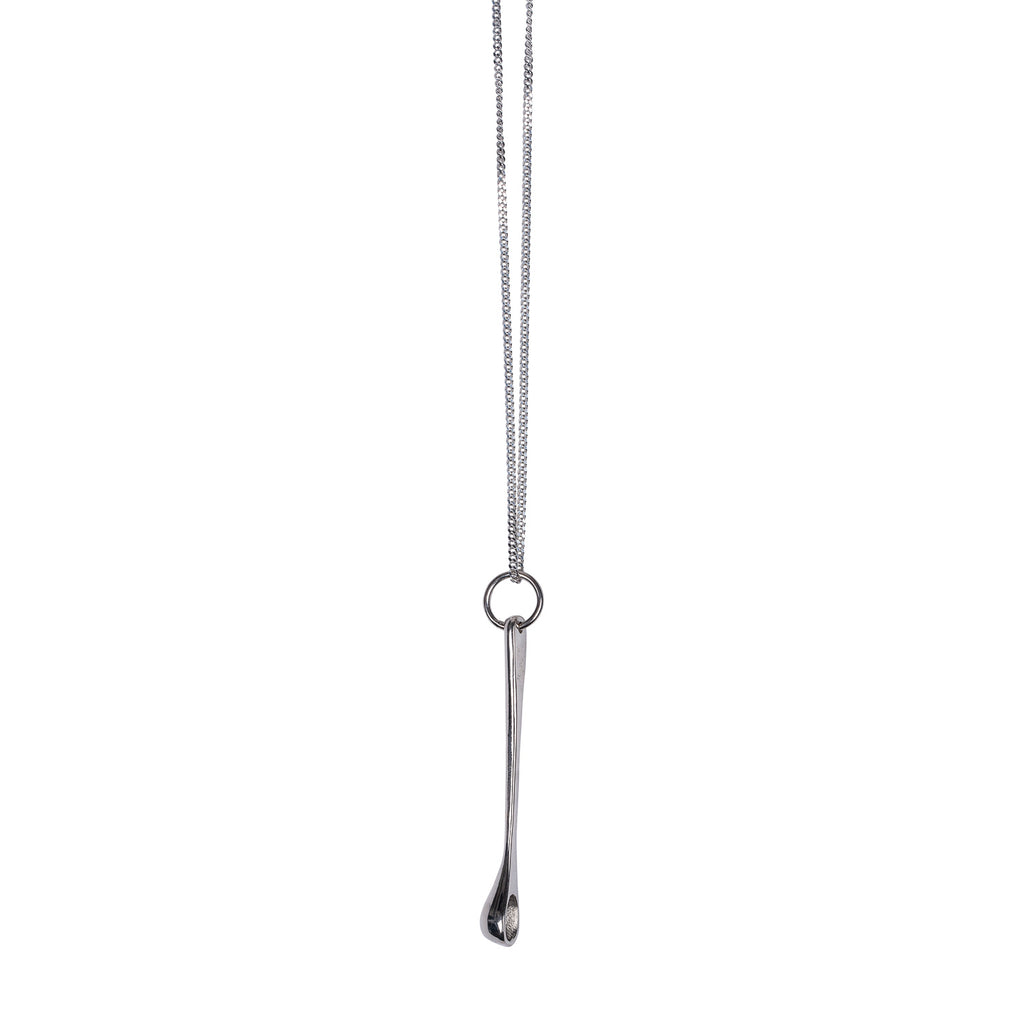 SPOON NECKLACE, SILVER