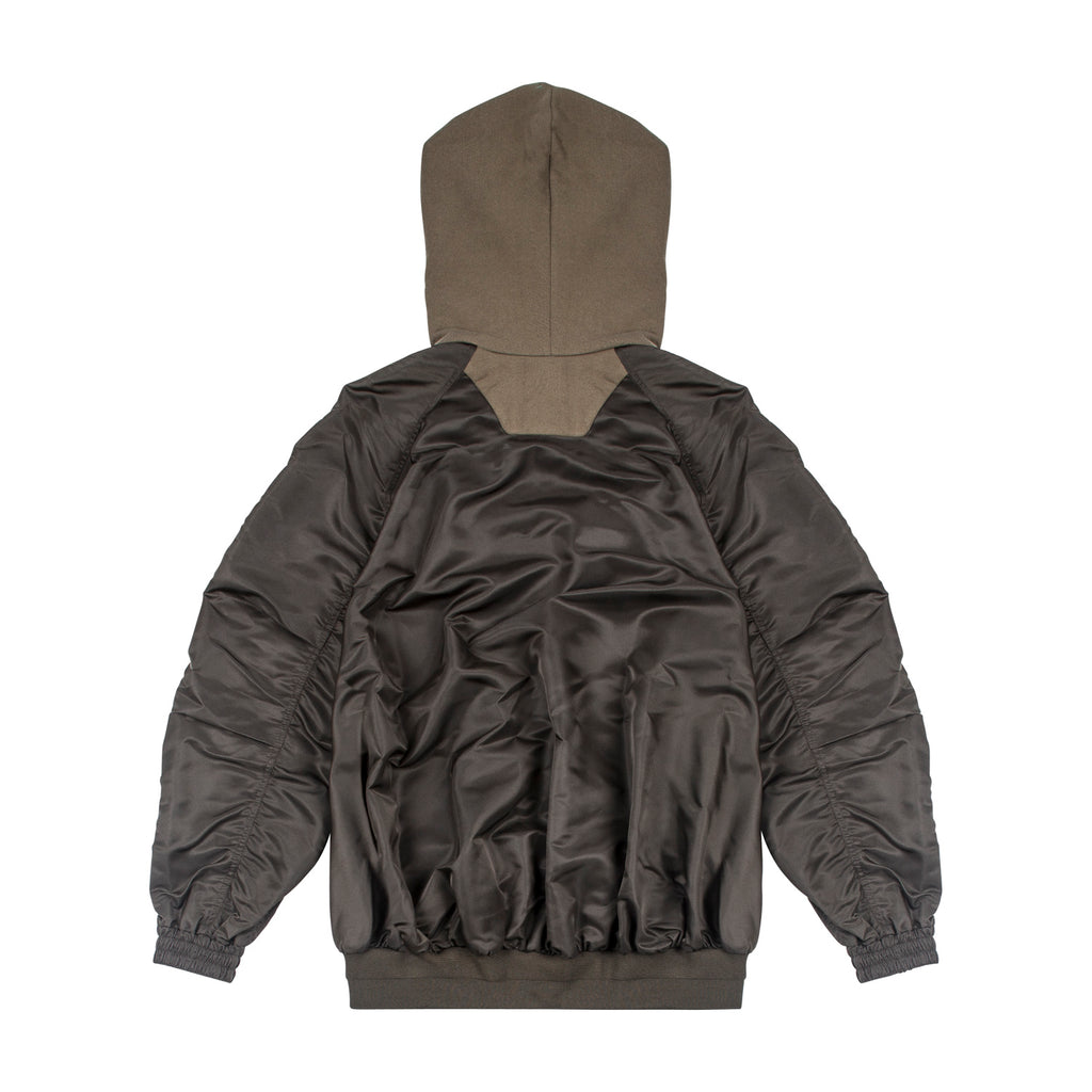 "HIDEWHOUR" HOODIE, OLIVE